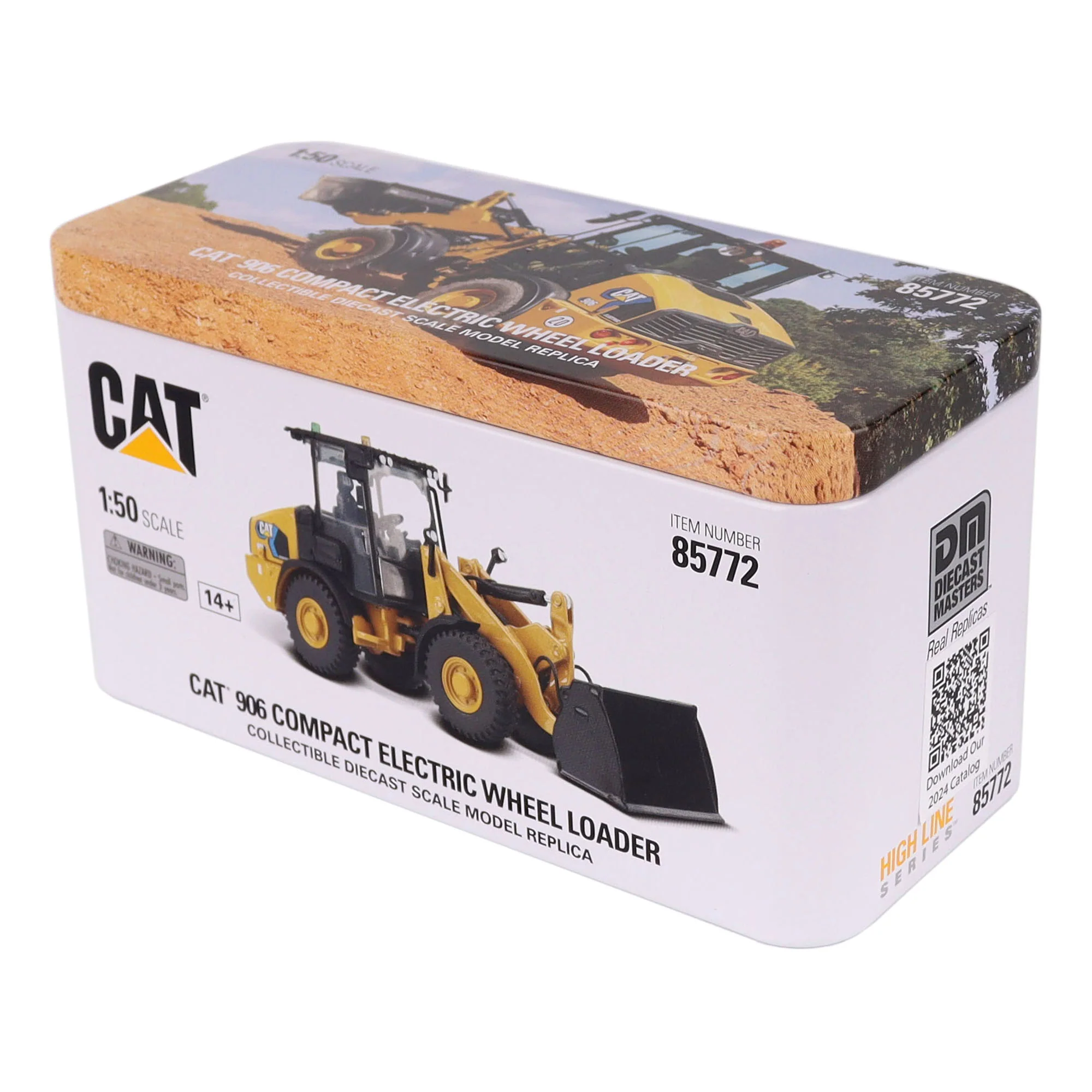 1/50 CAT 906 Compact Electric Wheel Loader by Diecast Masters - Image 7
