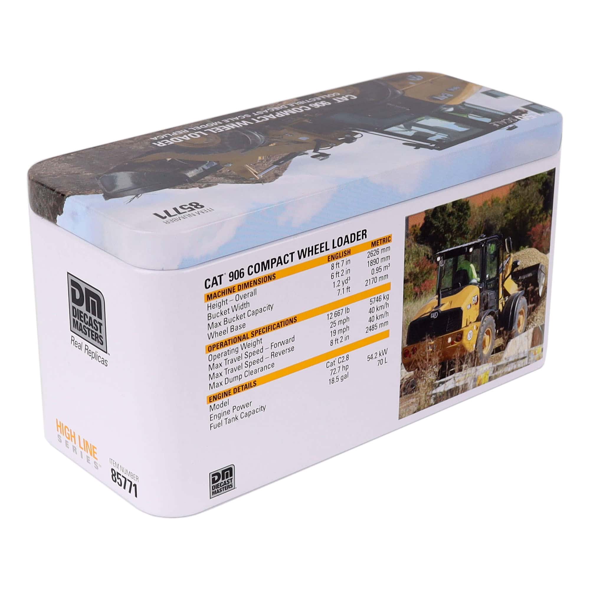 1/50 CAT 906 Compact Wheel Loader by Diecast Masters - Image 8