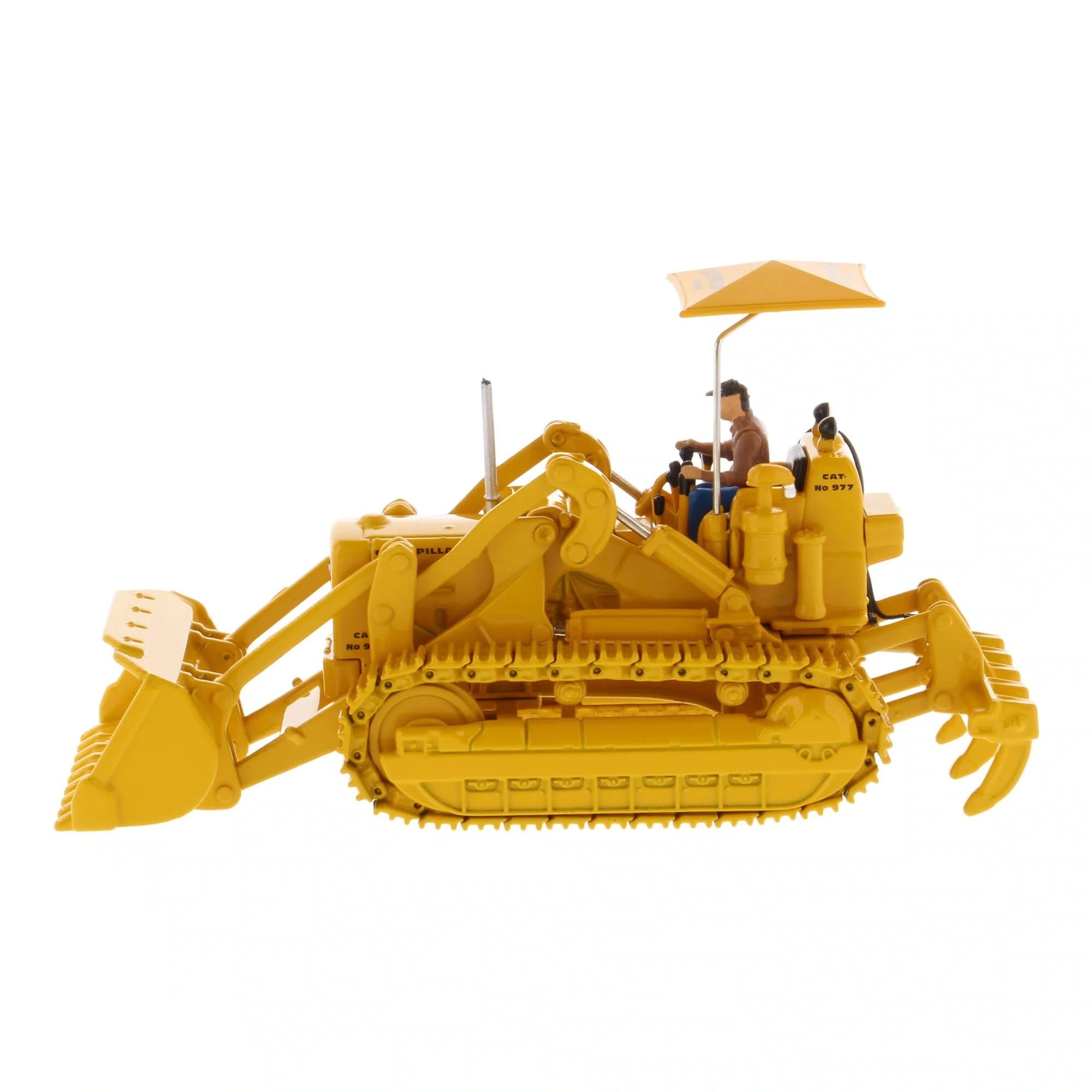 1/50 CAT 977D Traxcavator with Operator by Diecast Masters - Image 3