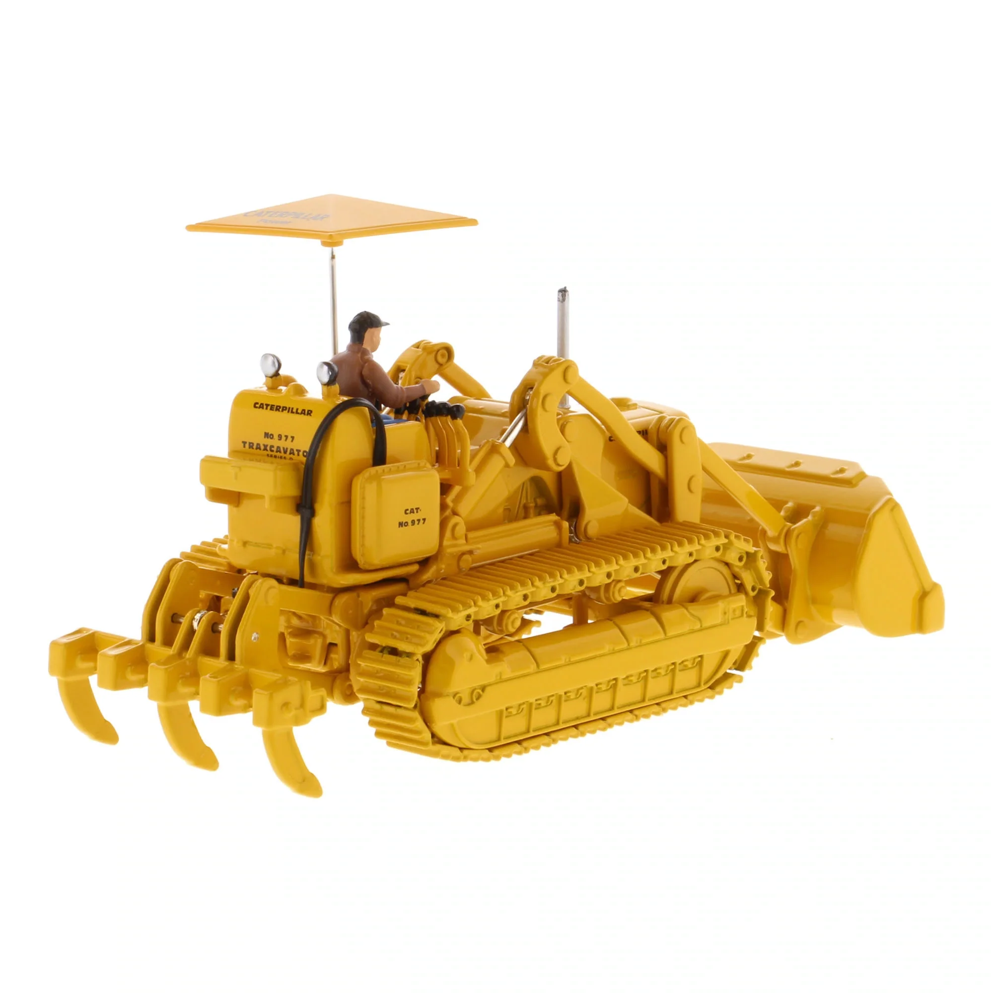 1/50 CAT 977D Traxcavator with Operator by Diecast Masters - Image 6