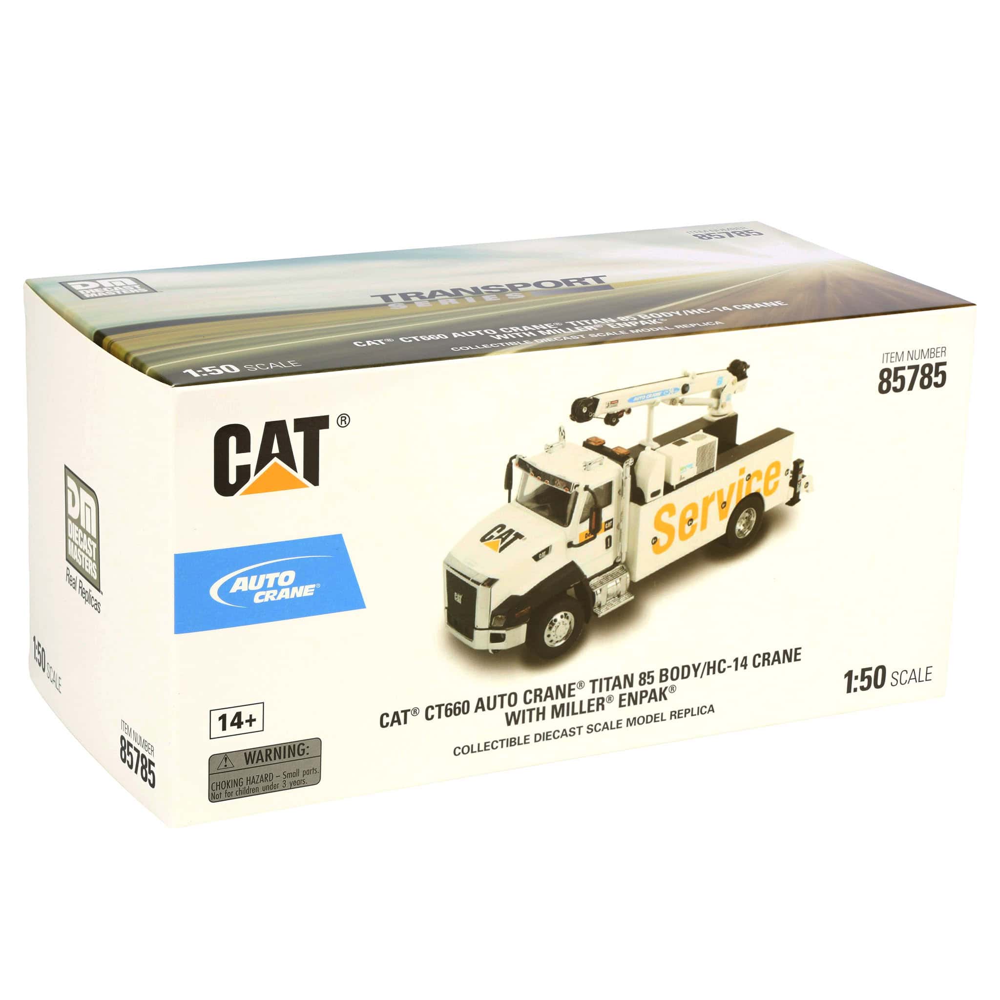 1/50 CAT CT660 Crane Truck with Titan 85 Body & Miller EnPack by Diecast Masters - Image 8