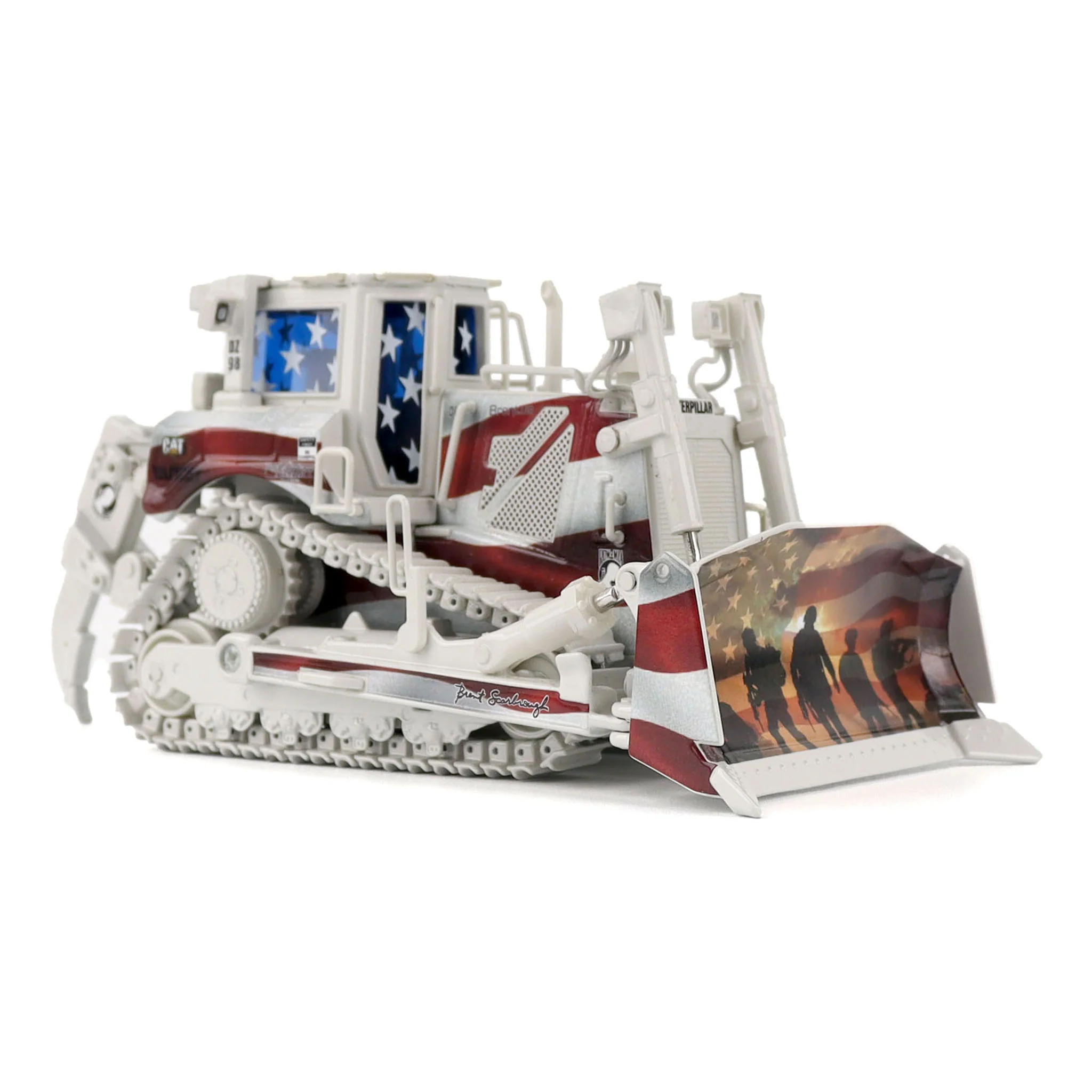 1/50 CAT D8T Dozer with Patriotic Decoration, Brent Scarbrough & Co. - Image 4