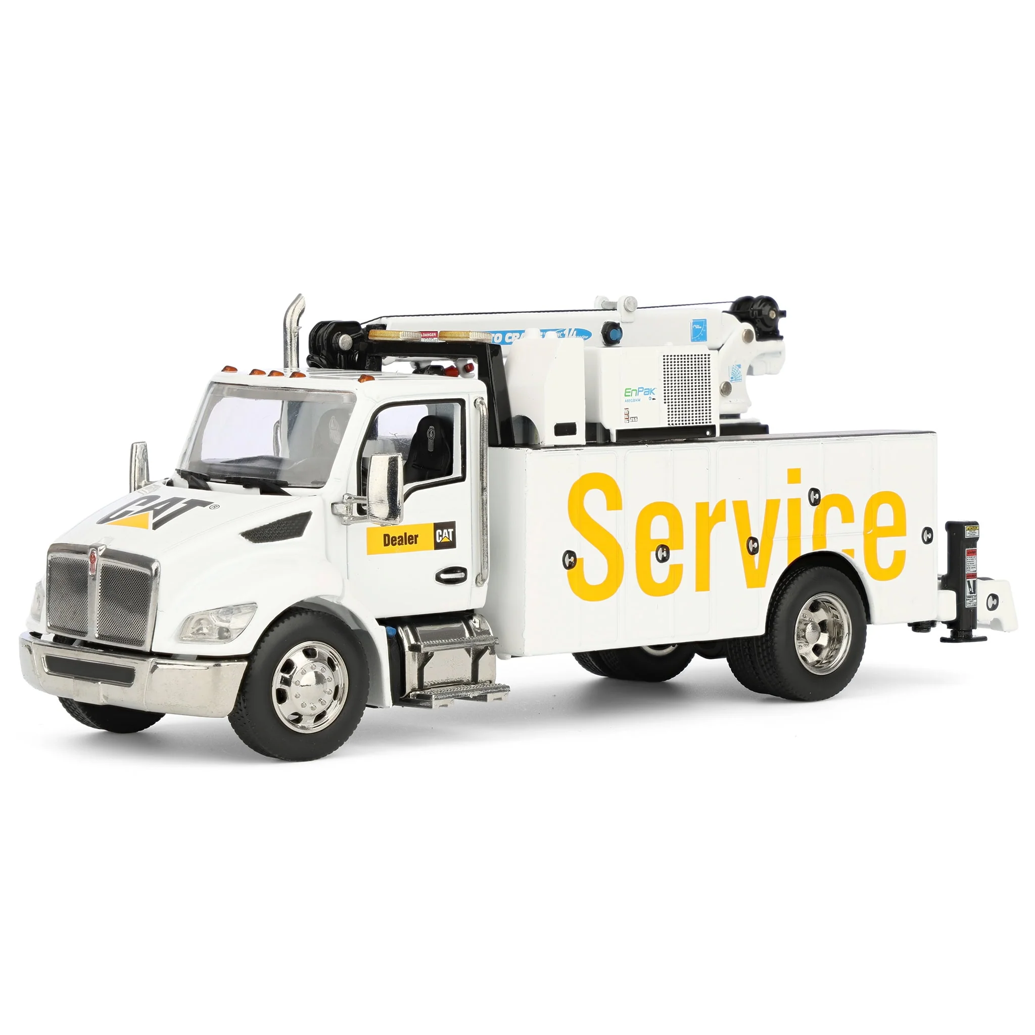 1/50 CAT Kenworth T380 Crane Truck with Titan 85 Body & Miller EnPack by Diecast Masters