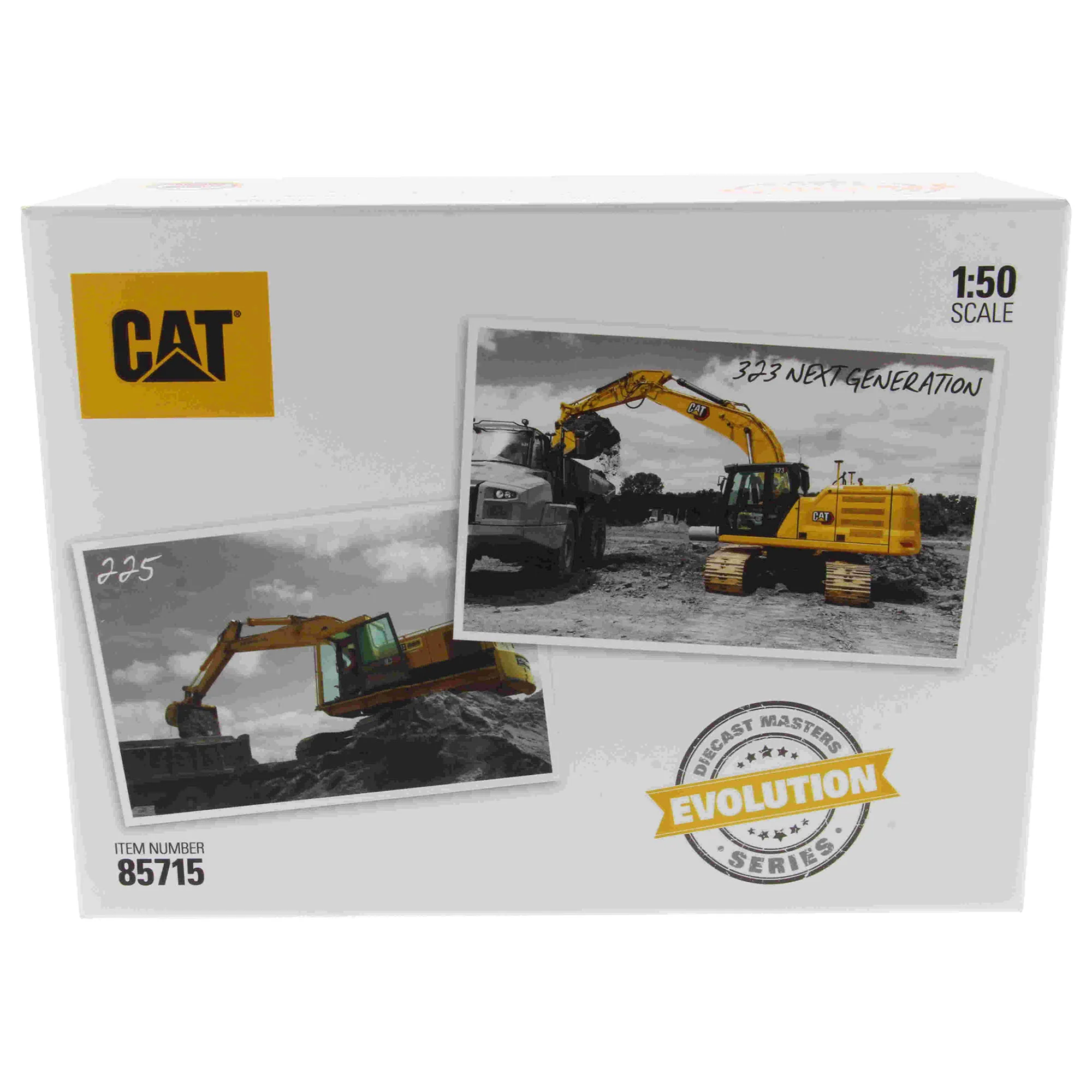 1/50 Caterpillar 225 & 323 Excavator Set, Diecast Masters Evolution Series - Image 12