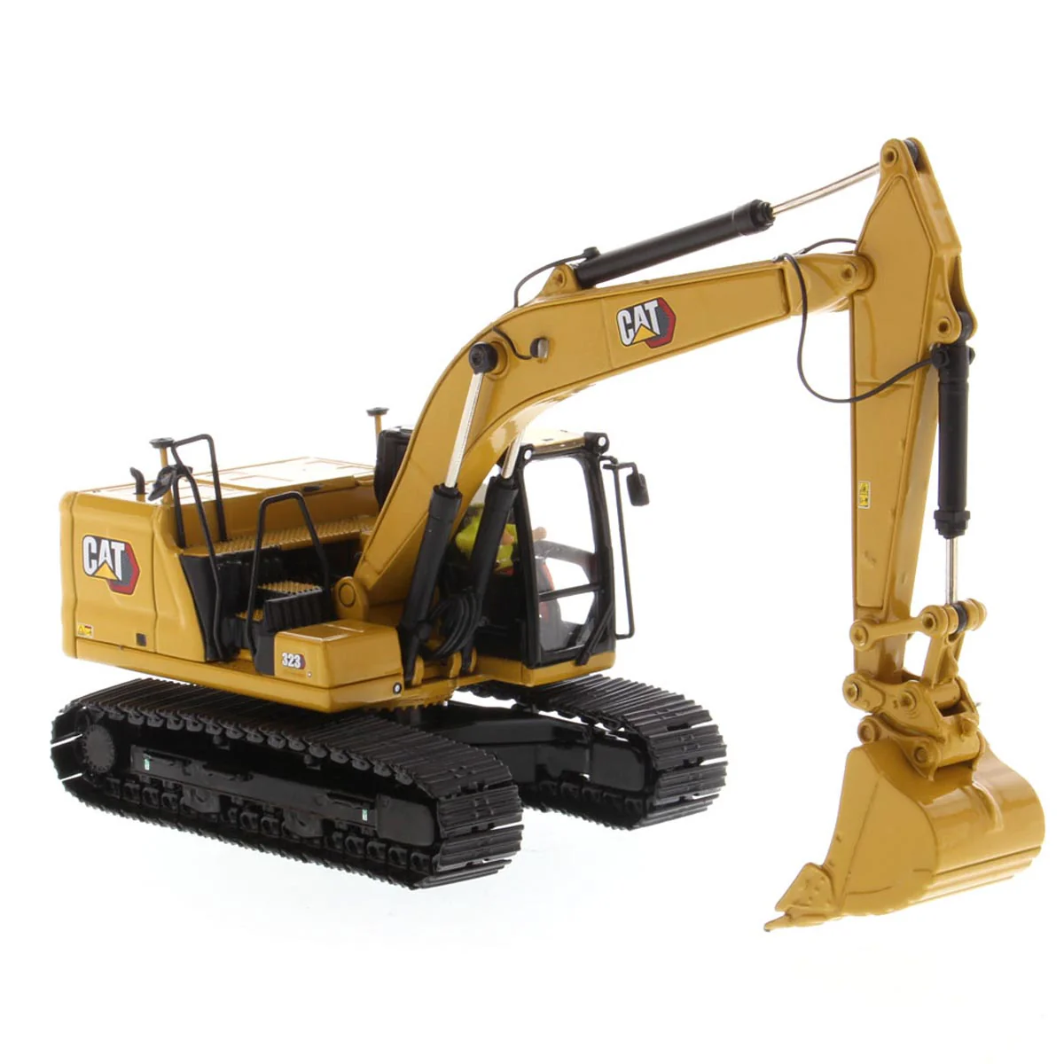 1/50 Caterpillar 323 Hydraulic Excavator with 4 New Work Tools- Next Generation - Image 2