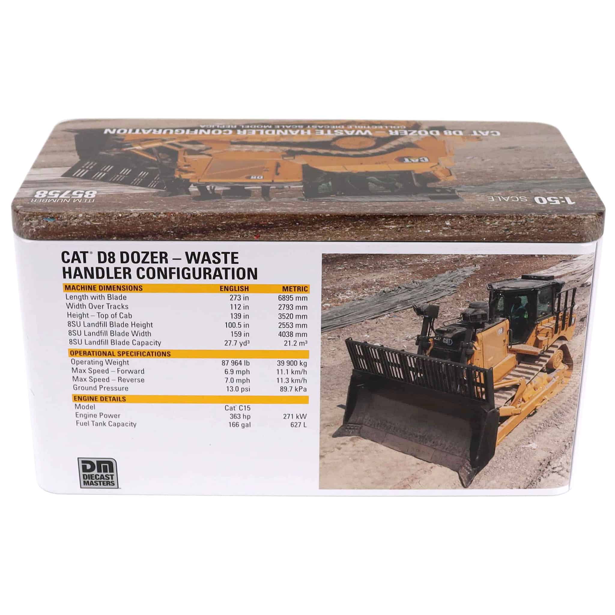 1/50 Caterpillar D8 Dozer Waste Handler Configuration, High Line Series - Image 10