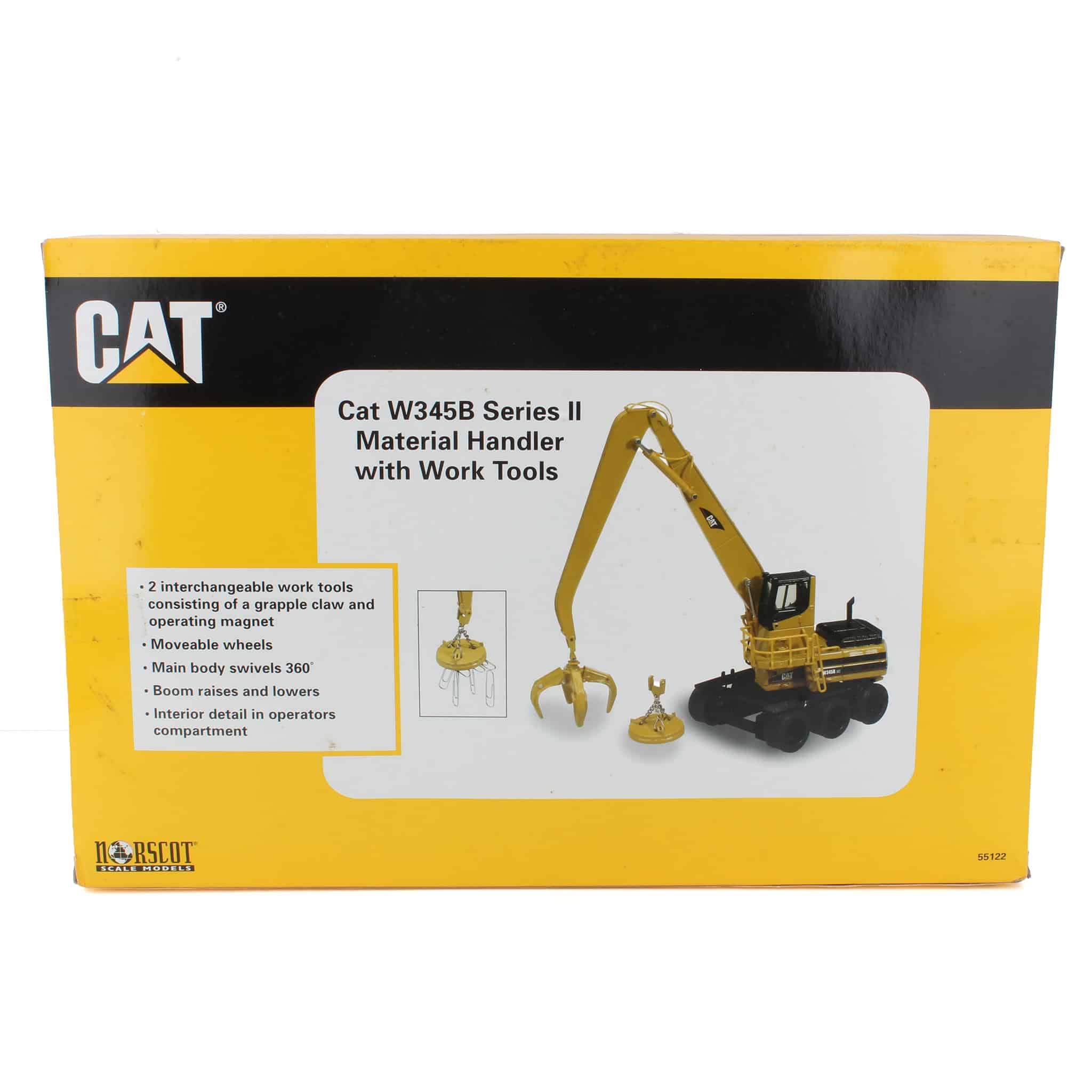 1/50 Caterpillar W345B Series II Material Handler with Work Tools by Norscot - Image 2