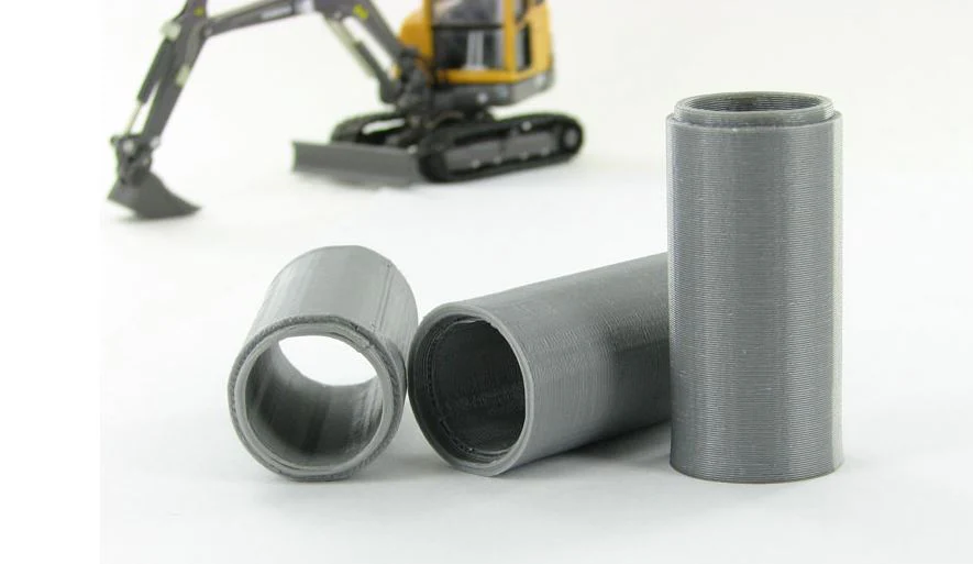 1/50 Gray 36in Concrete Culvert, 3 Pack, 3D Printed