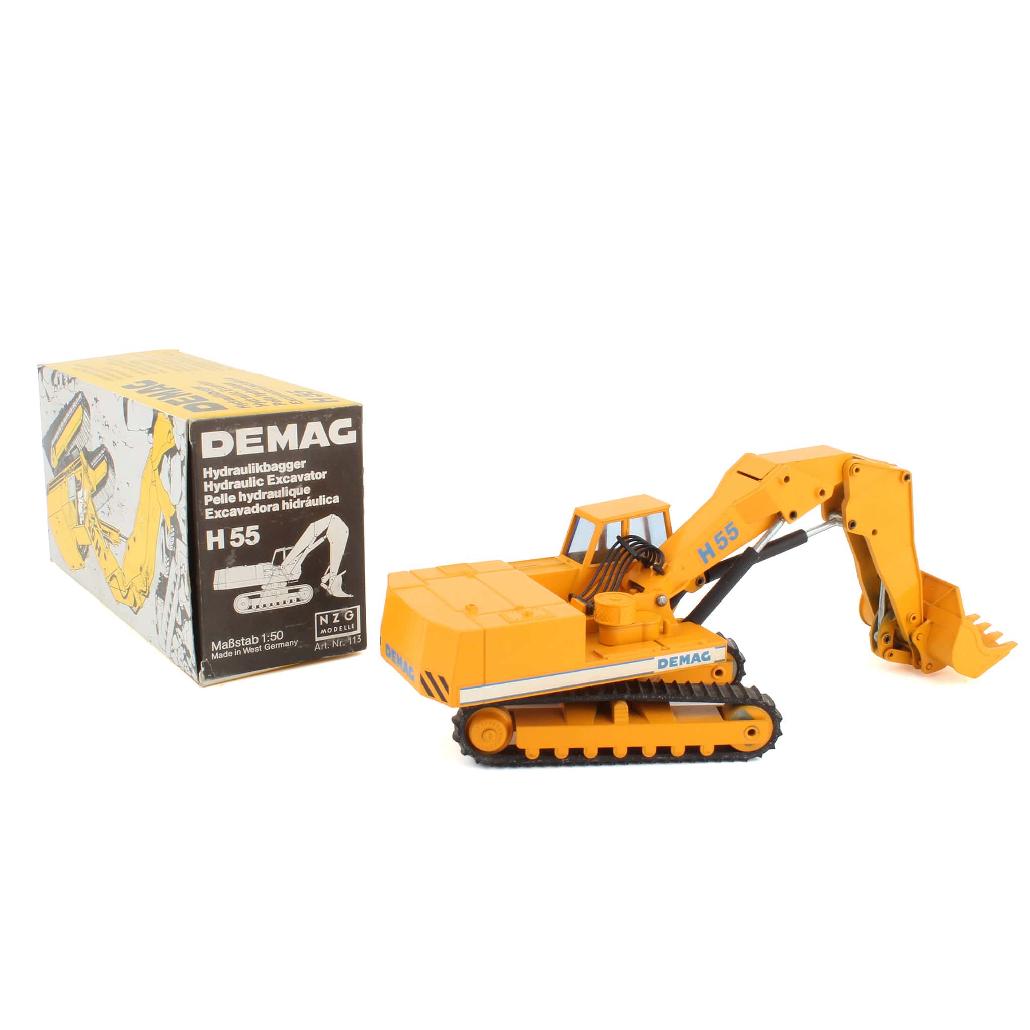1/50 Demag H55 Hydraulic Excavator, Made in West Germany by NZG - Image 2