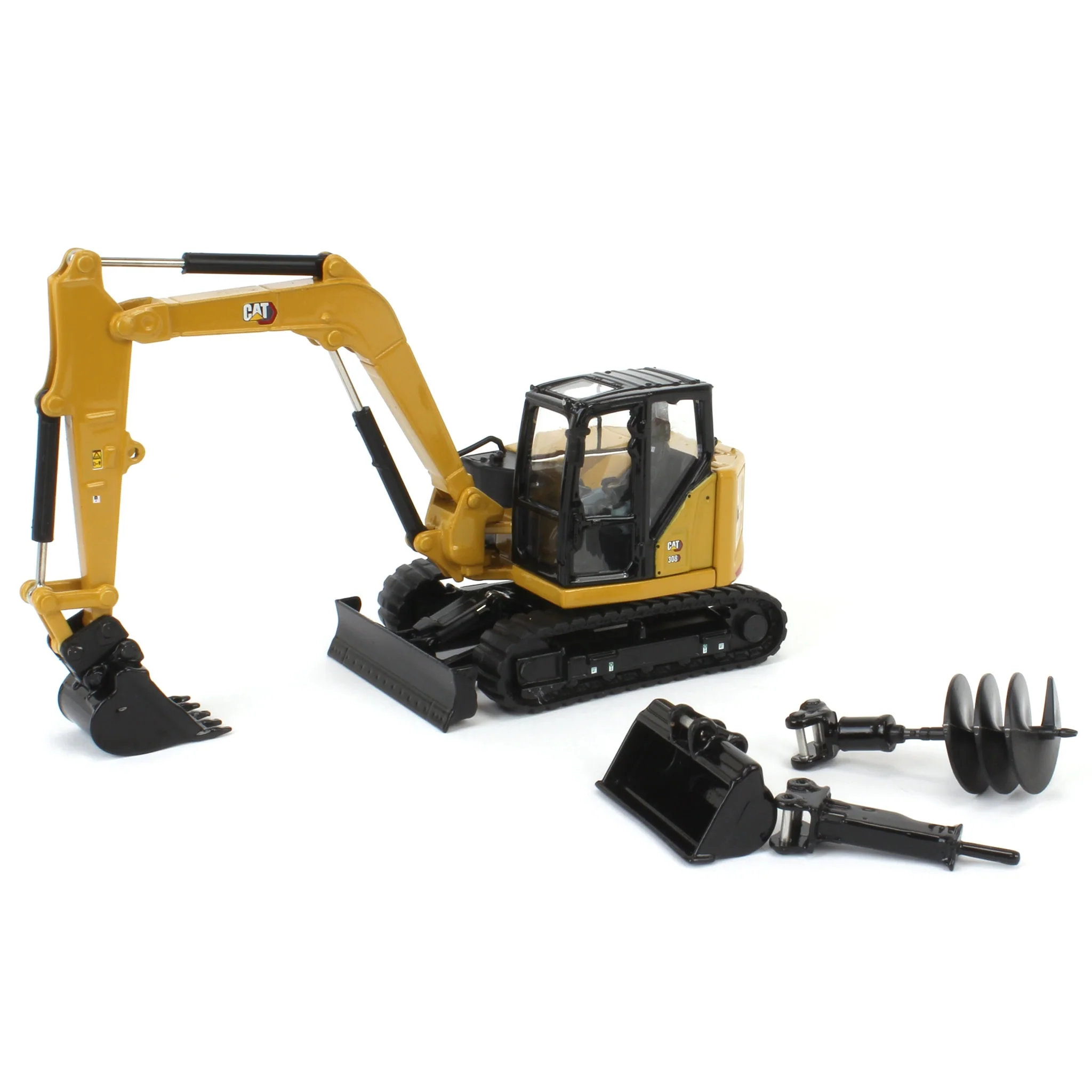 1/50 Caterpillar 308 CR Mini Hydraulic Excavator, Diecast Masters High Line Series
