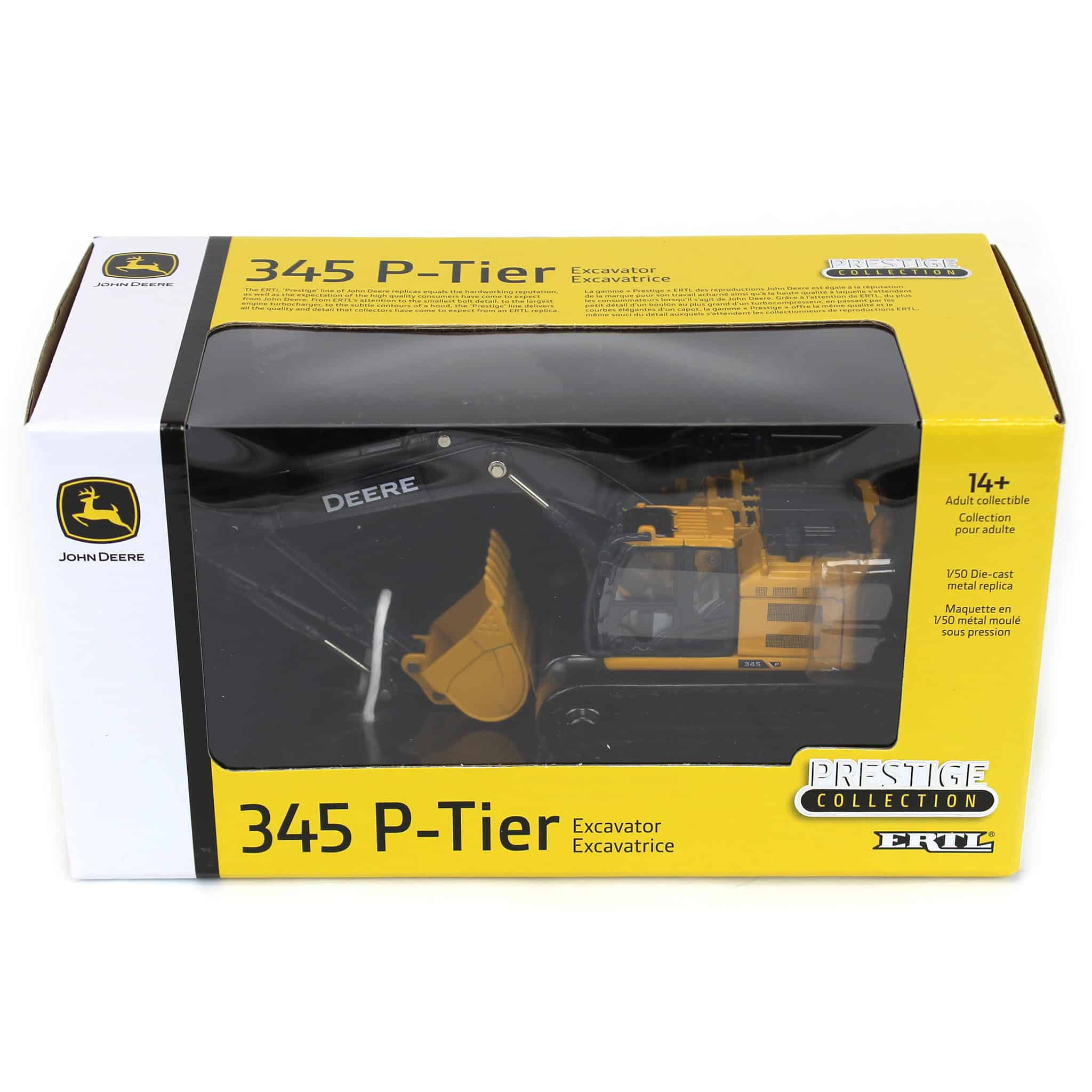 1/50 John Deere 345 P-Tier Excavator, ERTL Prestige Collection - Image 8