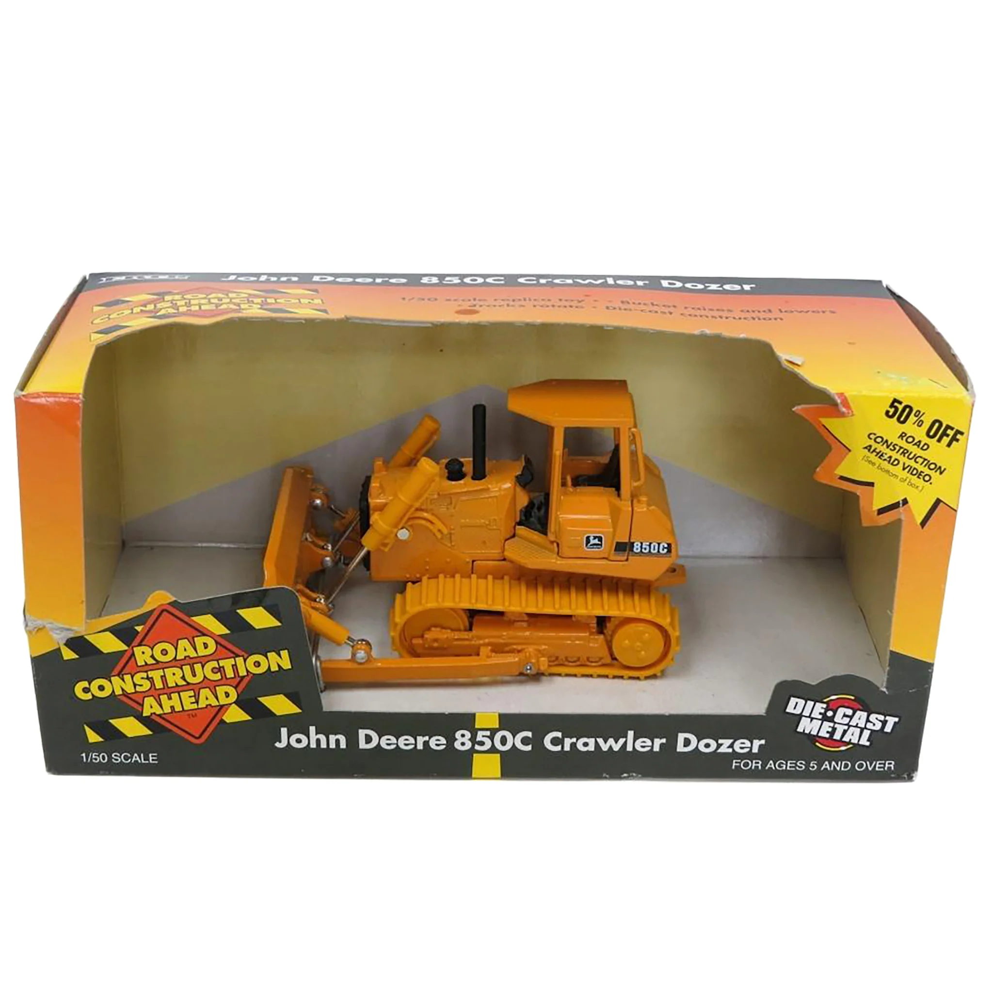 1/50 John Deere 850C Dozer with Rubber Tracks by ERTL