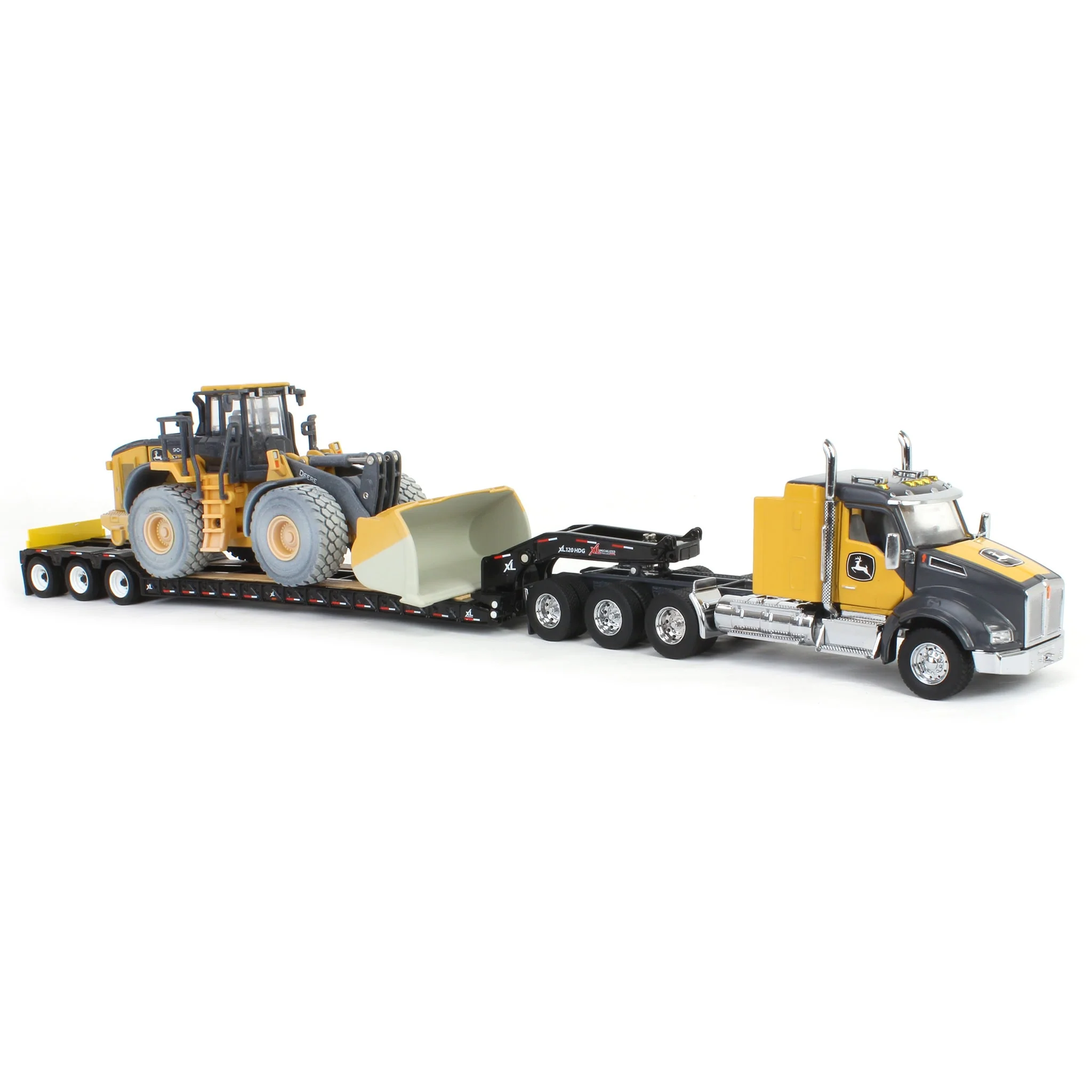 1/50 John Deere 904 P-Tier Wheel Loader with Kenworth T880 Semi & Trailer, ERTL Prestige Collection - Image 2