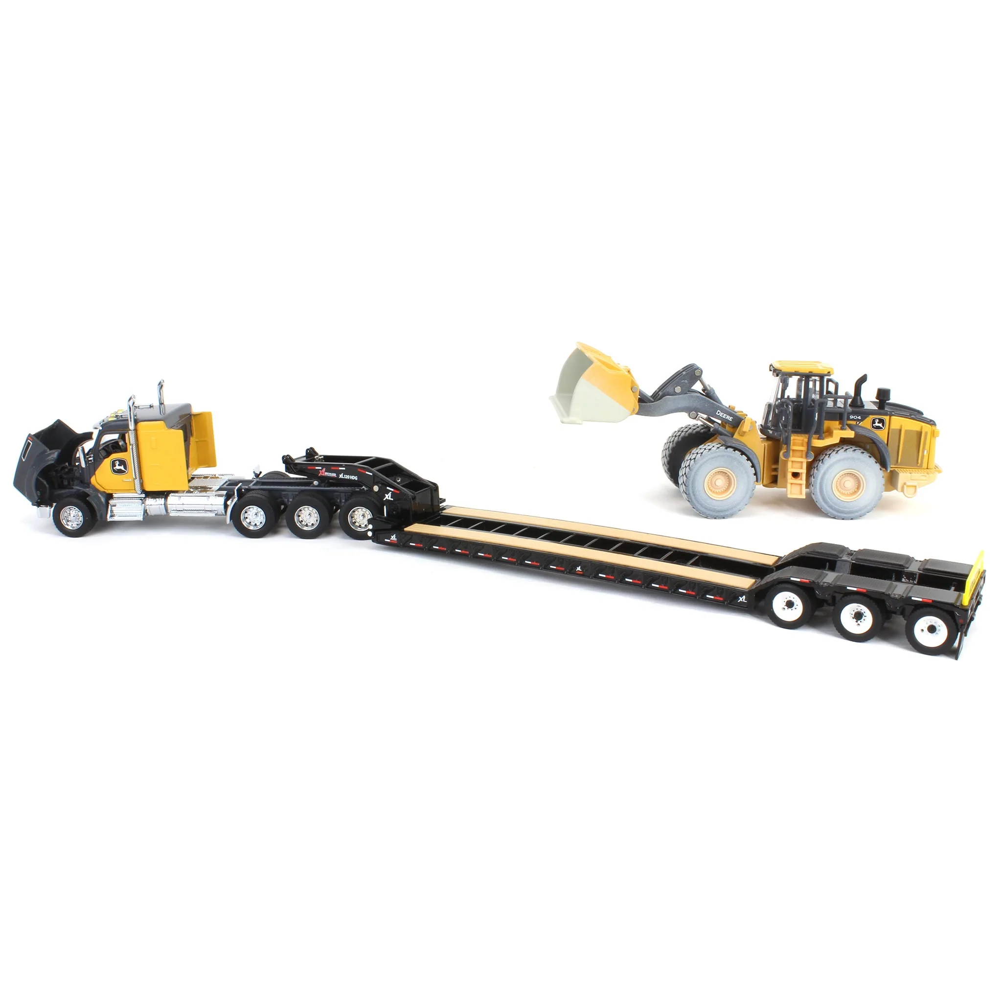 1/50 John Deere 904 P-Tier Wheel Loader with Kenworth T880 Semi & Trailer, ERTL Prestige Collection - Image 4