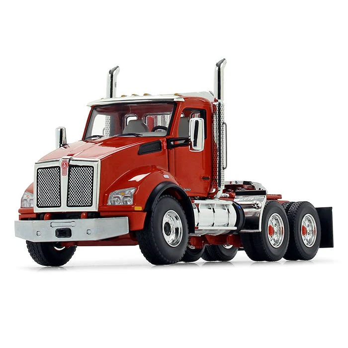 1/50 Kenworth T880, Burnt Orange and Chrome, with East Genesis End Dump Trailer by First Gear - Image 3