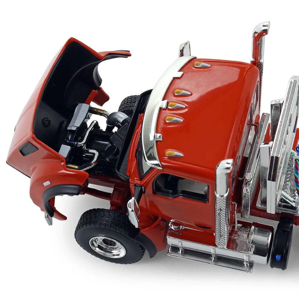 1/50 Kenworth T880, Burnt Orange and Chrome, with East Genesis End Dump Trailer by First Gear - Image 4