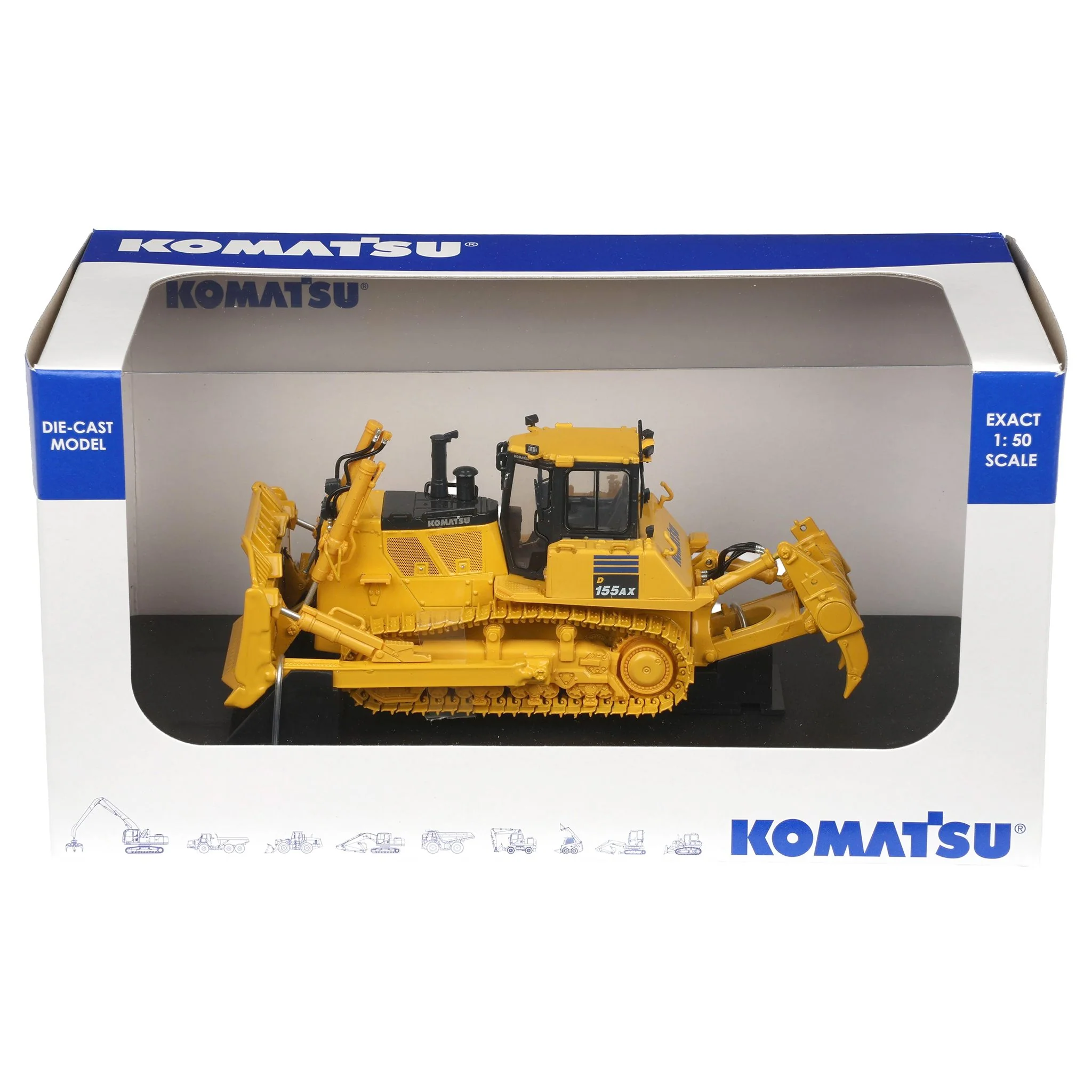 1/50 Komatsu D155AX-7 Dozer with Front Blade & Rear Ripper by Universal Hobbies - Image 7
