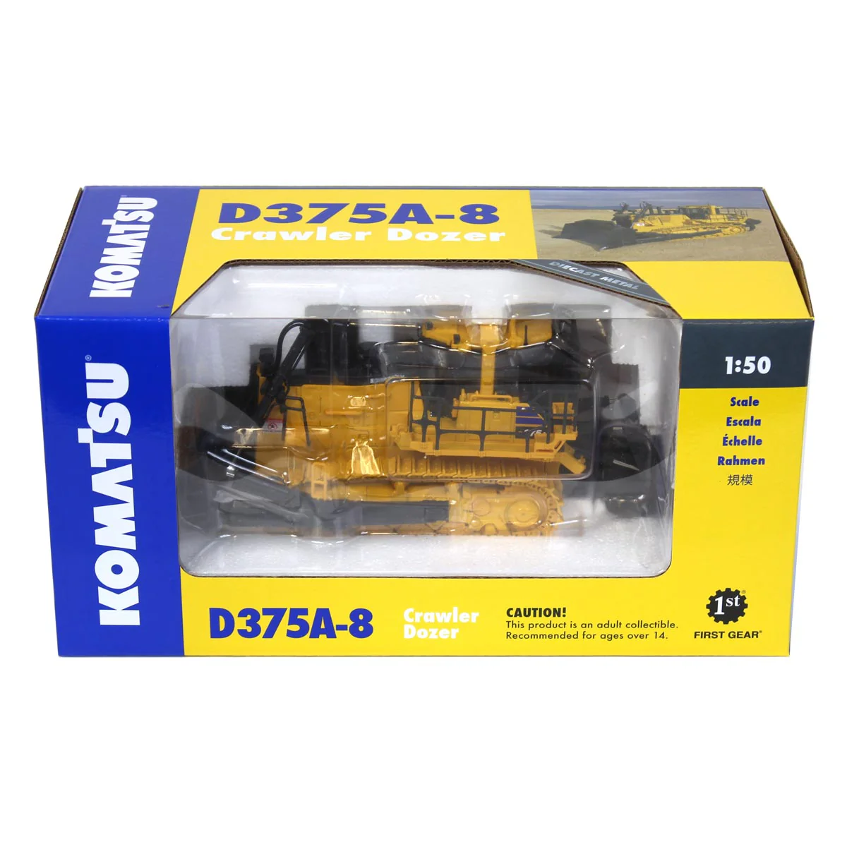 1/50 Komatsu D375A-8 Crawler Dozer with Ripper by First Gear - Image 5