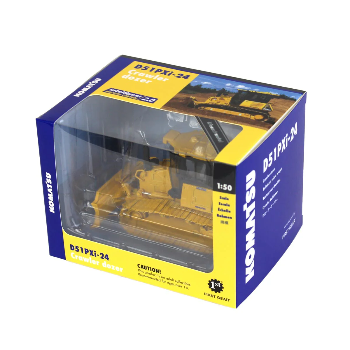 1/50 Komatsu D51PXi-24 Dozer with Hitch by First Gear - Image 5