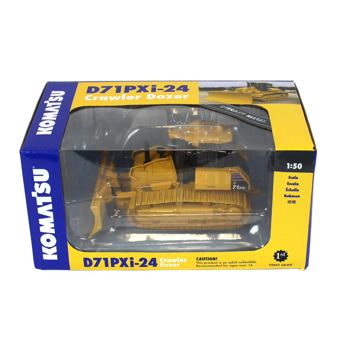 1/50 Komatsu D71Pxi-24 Dozer with Draw Bar by First Gear - Image 7