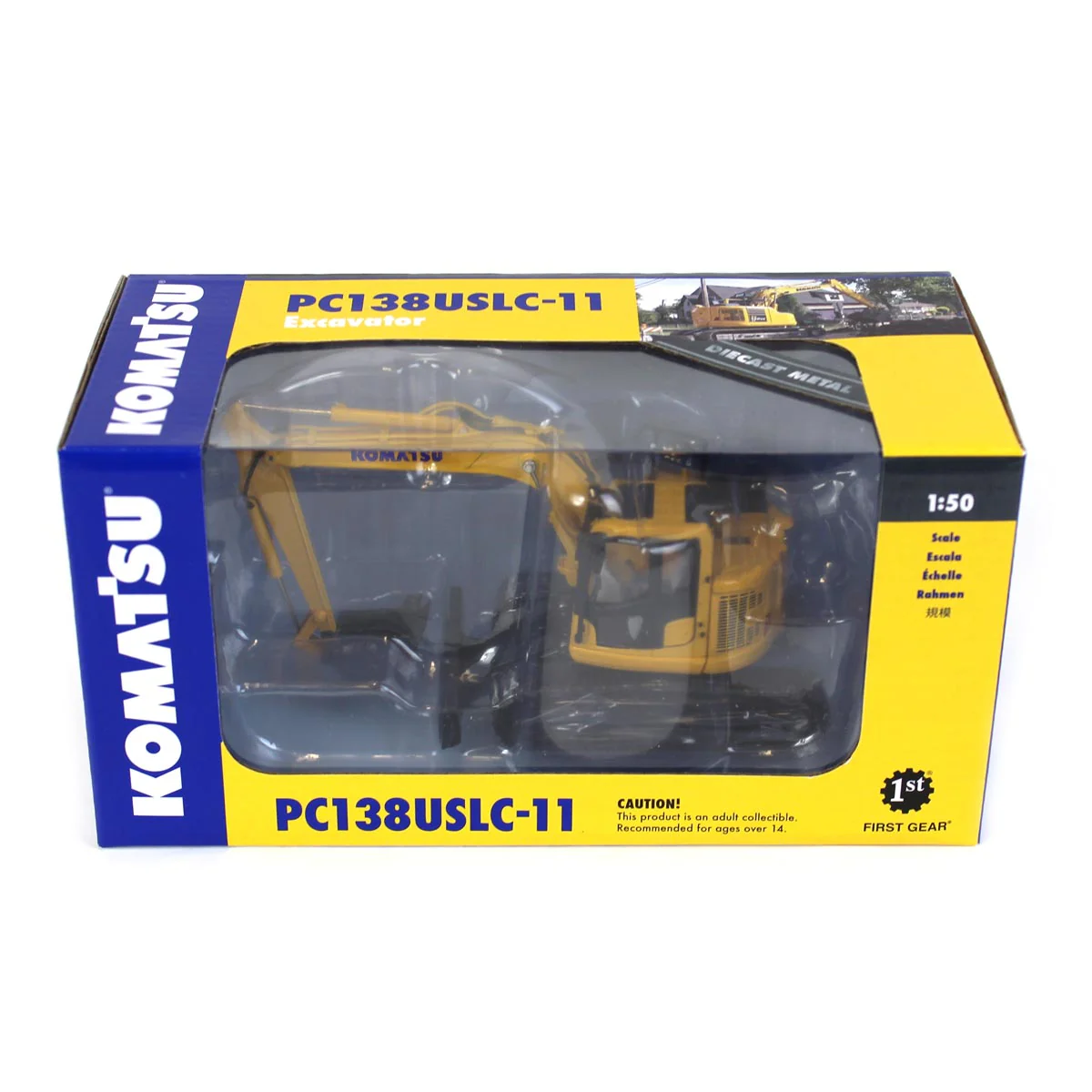1/50 Komatsu PC138USLC-11 Excavator by First Gear - Image 3