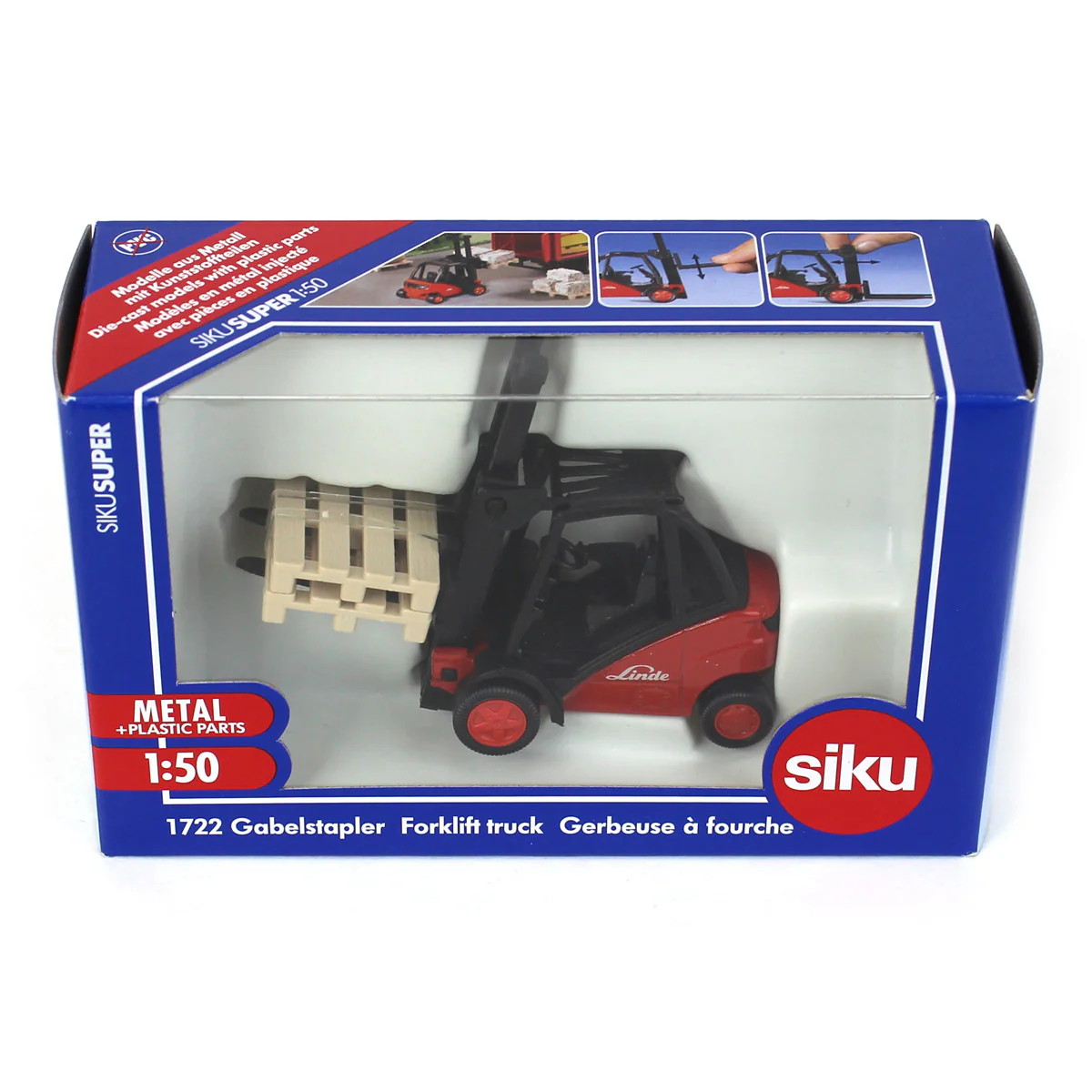 1/50 Linde Forklift with 2 Pallets - Image 6