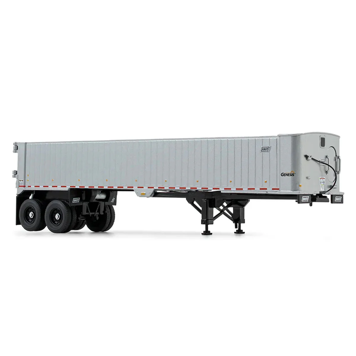 1/50 Mack Granite MP Day Cab, Black, Silver, East Genesis End Dump Trailer by First Gear - Image 3