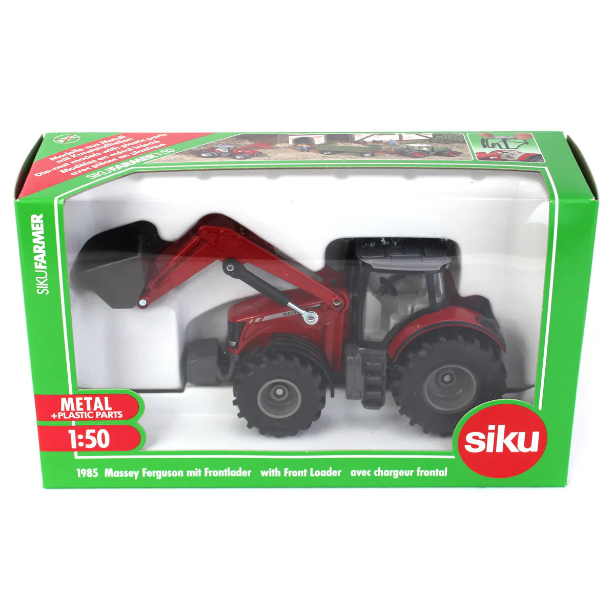 1/50 Massey Ferguson 8690 Tractor with Front Loader by SIKU - Image 5