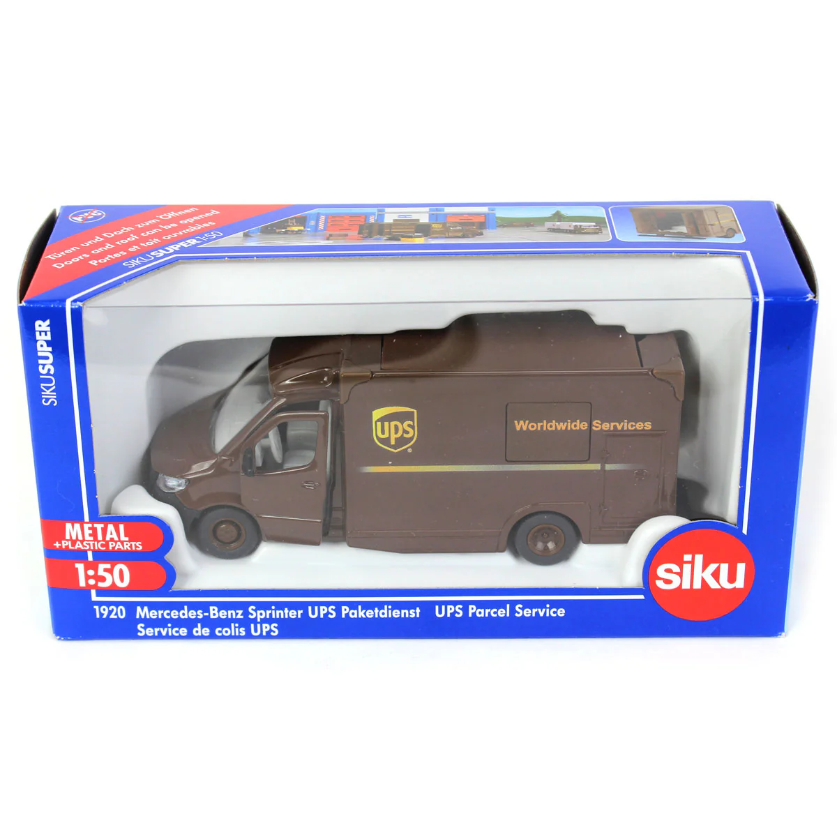1/50 Mercedes-Benz Sprinter UPS Parcel Service Delivery Box Truck - Image 7