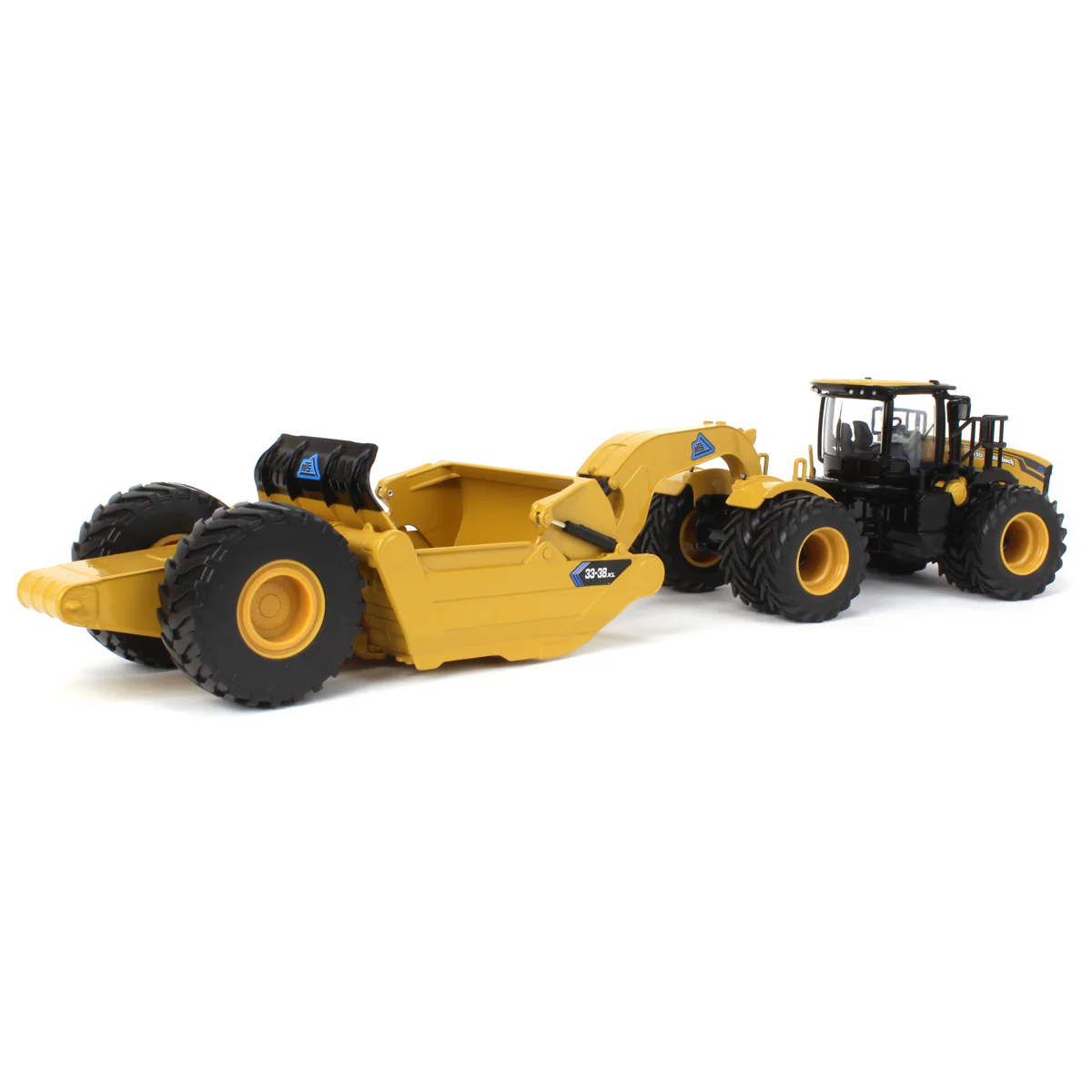 1/50 Mobile Track Solutions 3630 Switchback Articulating 4WD Tractor & 33-38XL Towed Scraper - Image 3