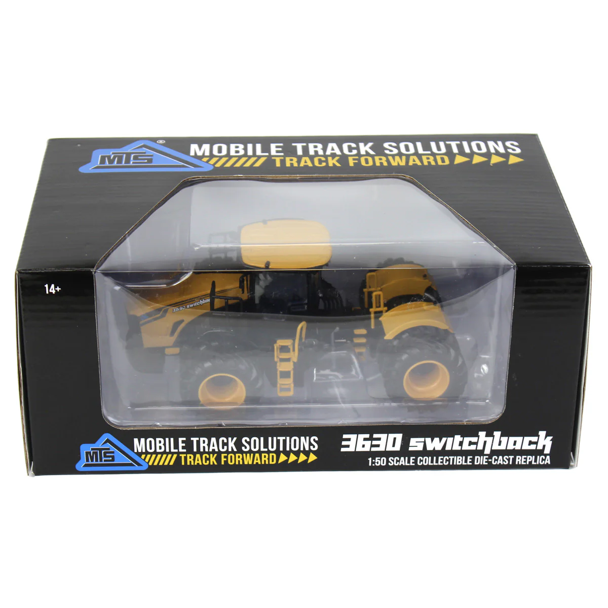 1/50 Mobile Track Solutions 3630 Switchback Articulating 4WD Tractor & 33-38XL Towed Scraper - Image 6