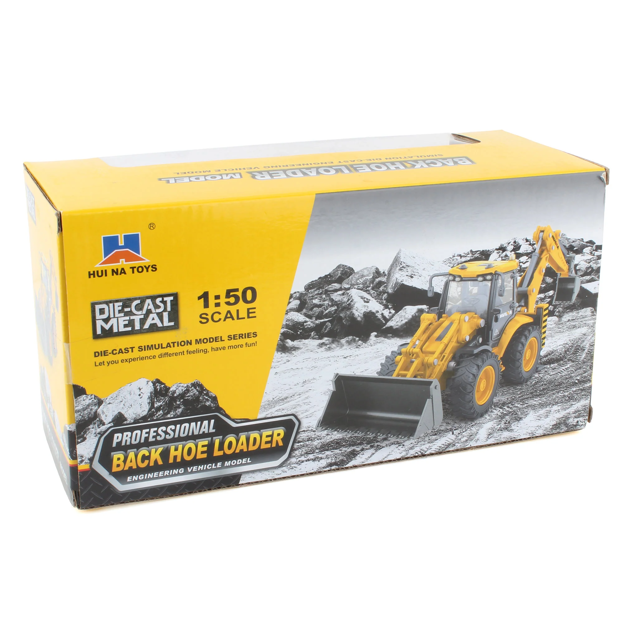 1/50 Professional Back Hoe Loader by Hui Na Toys - Image 2