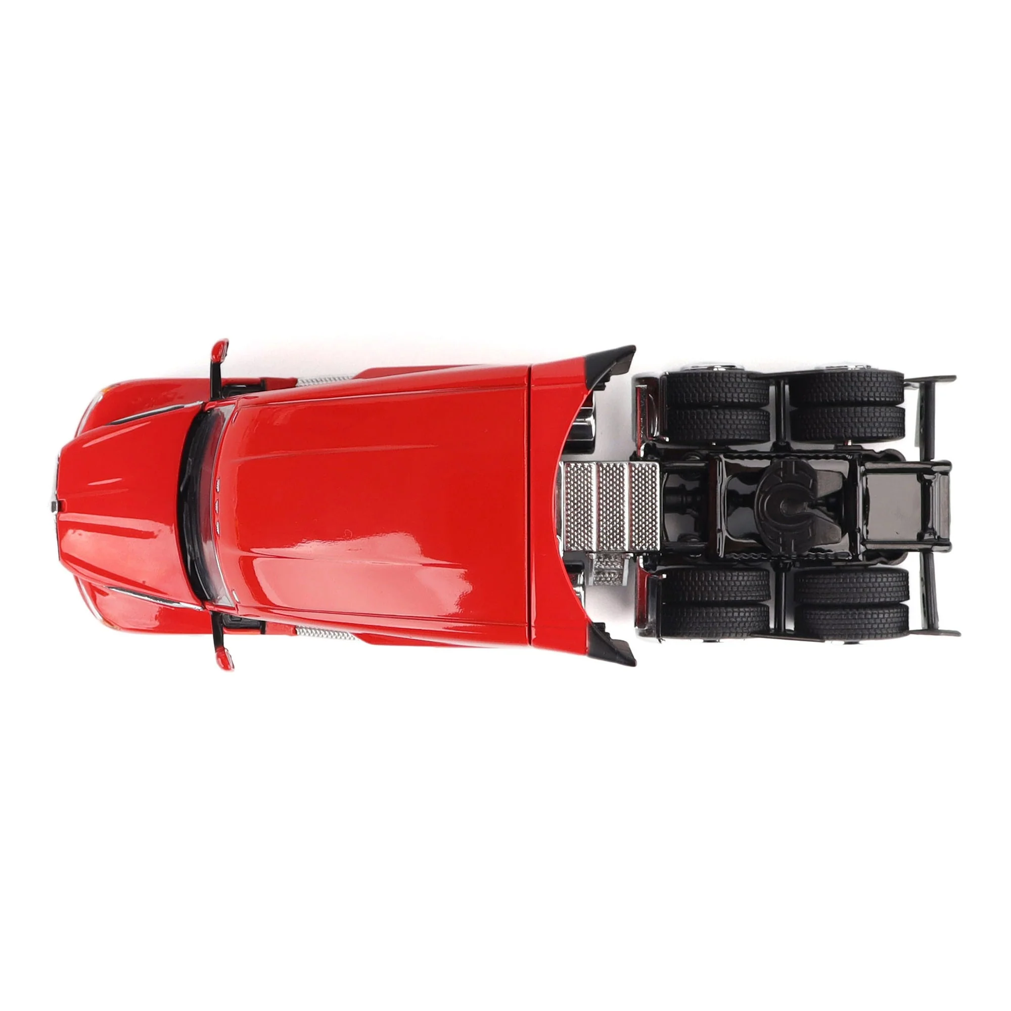 1/50 Red Kenworth T680 Tandem Tractor with 76in High Roof Sleeper Cab by Diecast Masters - Image 8