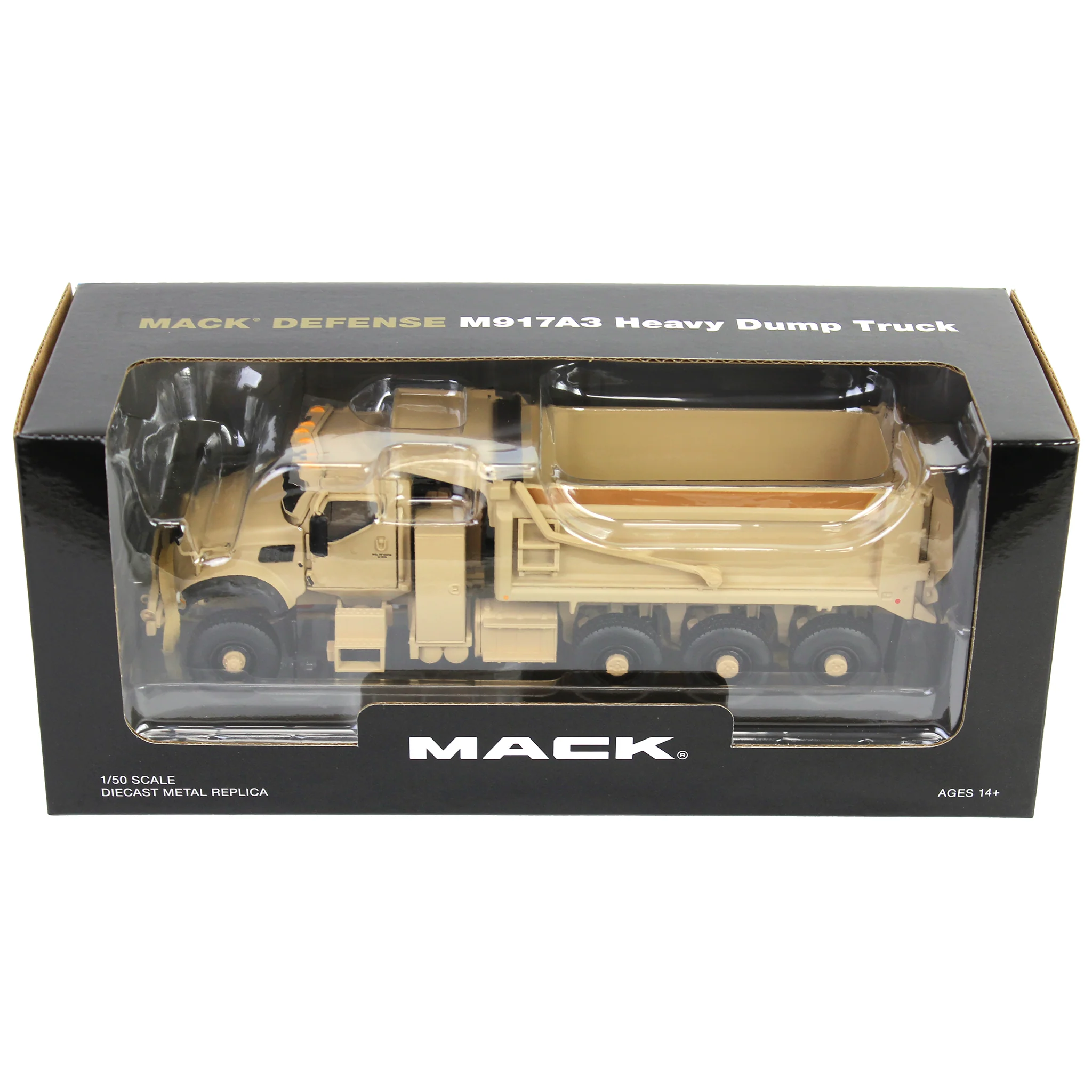 1/50 Tan Mack Defense M917A3 Heavy Dump Truck - Image 9