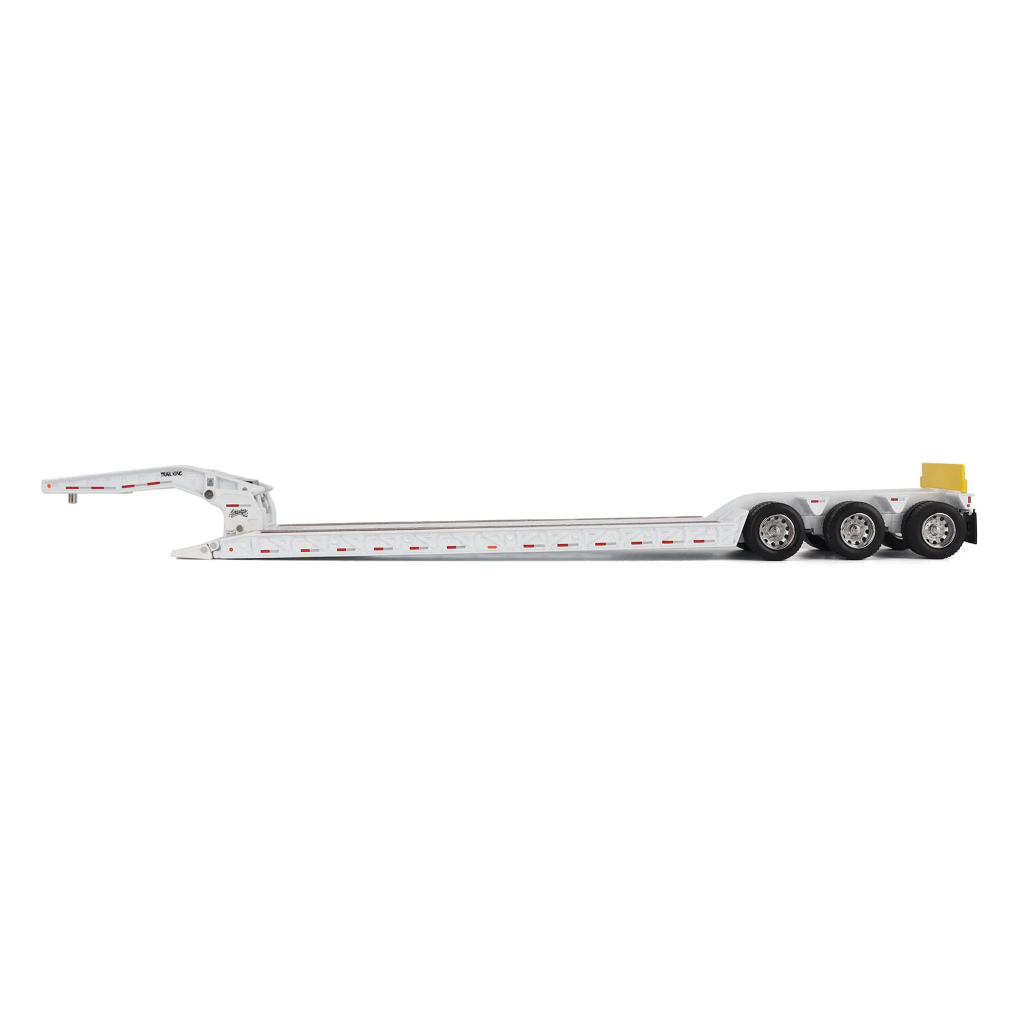 1/50 Trail King TK120 HDG Lowboy Trailer (White Regular Version) - Image 2