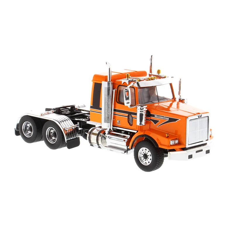 1/50 Western Star 4900 SBFA Tandem Tractor with 40in Sleeper Cab, Metallic Orange, Diecast Masters Transport Series - Image 2