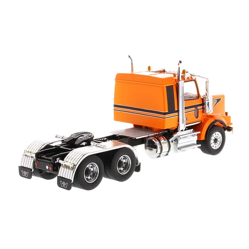 1/50 Western Star 4900 SBFA Tandem Tractor with 40in Sleeper Cab, Metallic Orange, Diecast Masters Transport Series - Image 3