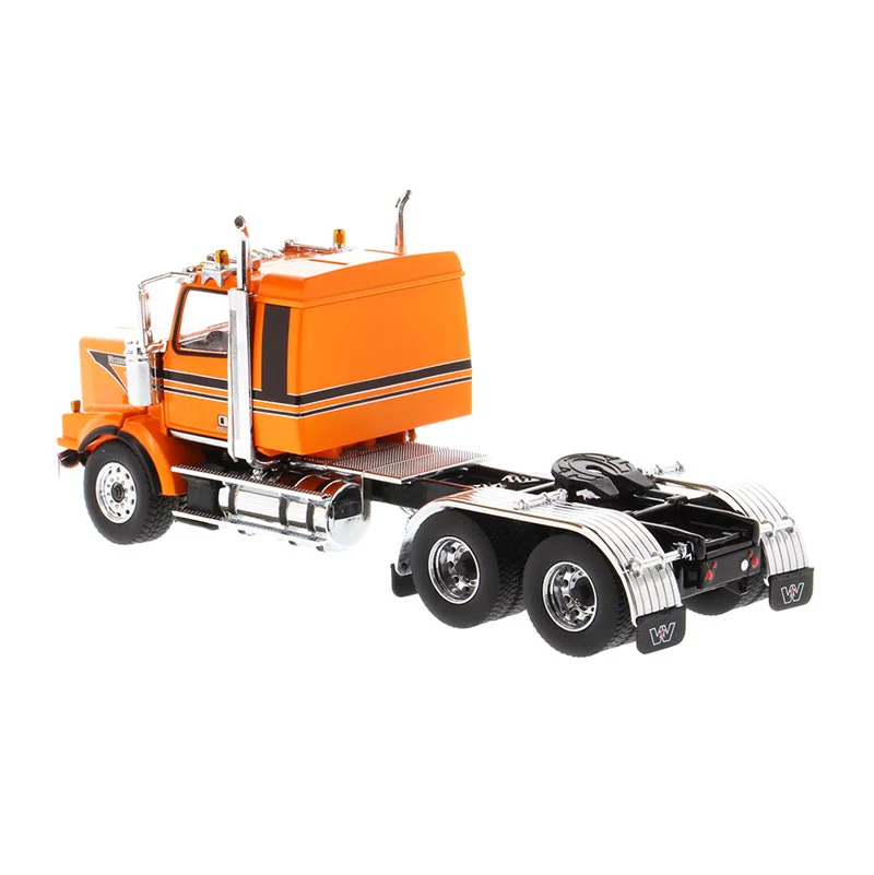 1/50 Western Star 4900 SBFA Tandem Tractor with 40in Sleeper Cab, Metallic Orange, Diecast Masters Transport Series - Image 4