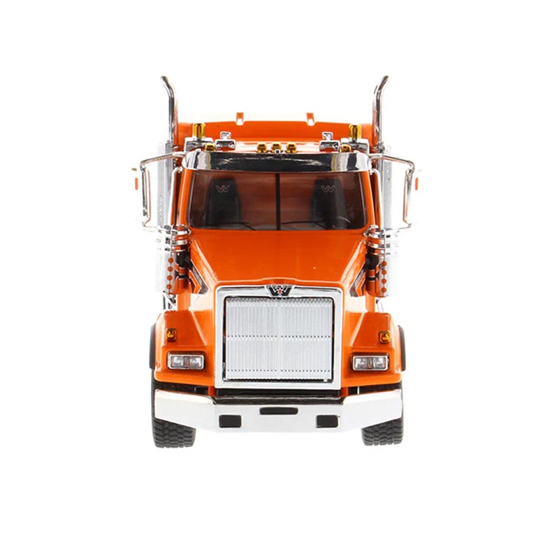 1/50 Western Star 4900 SBFA Tandem Tractor with 40in Sleeper Cab, Metallic Orange, Diecast Masters Transport Series - Image 5