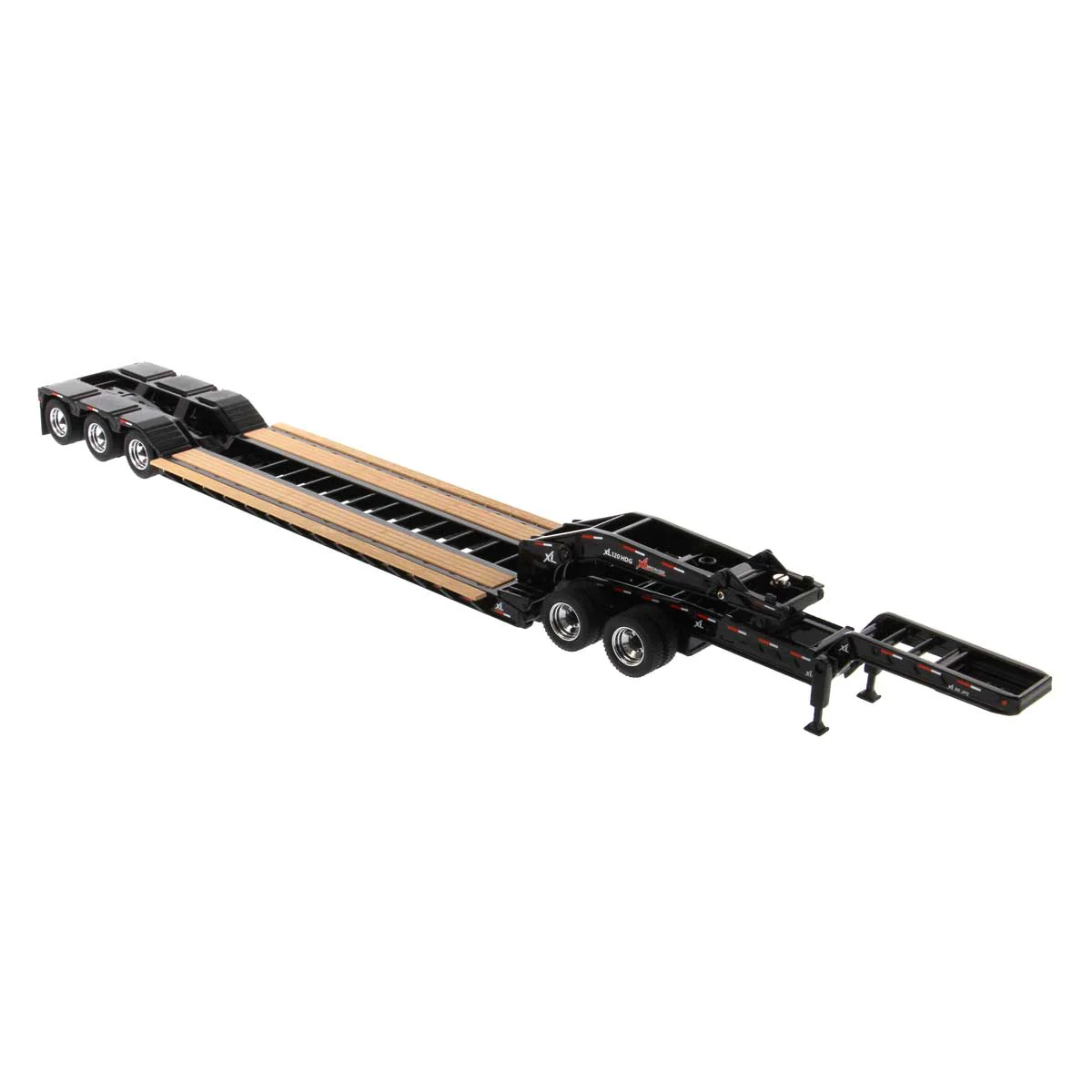 1/50 XL 120 Low-Profile HDG Lowboy Trailer (Outrigger Style) with 2 Boosters and Jeep - Image 2