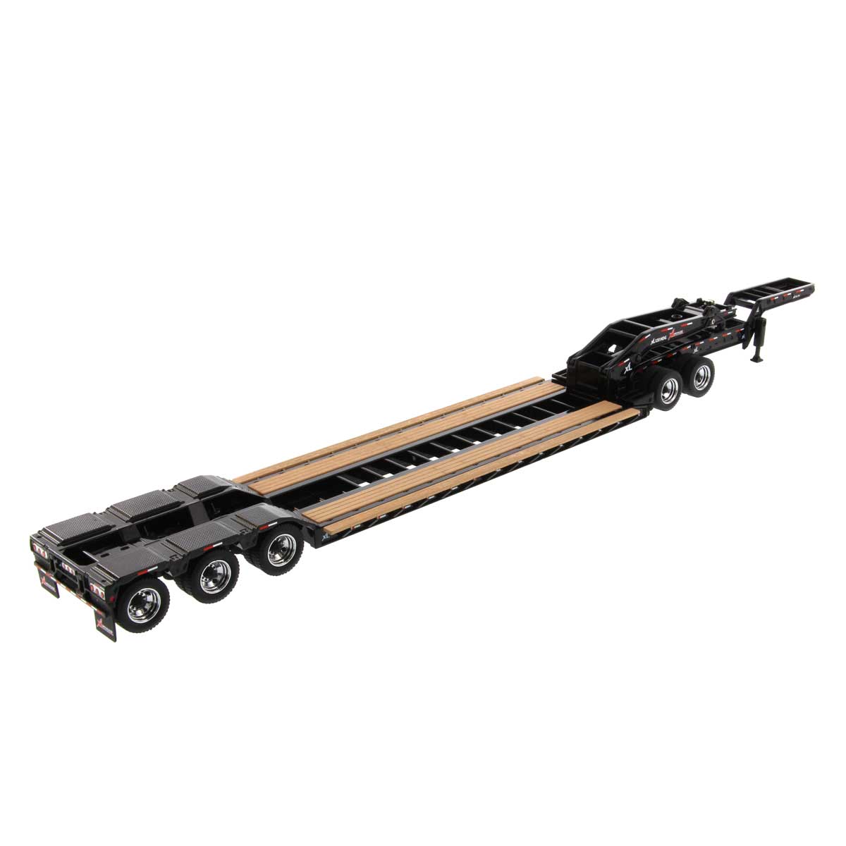 1/50 XL 120 Low-Profile HDG Lowboy Trailer (Outrigger Style) with 2 Boosters and Jeep - Image 3