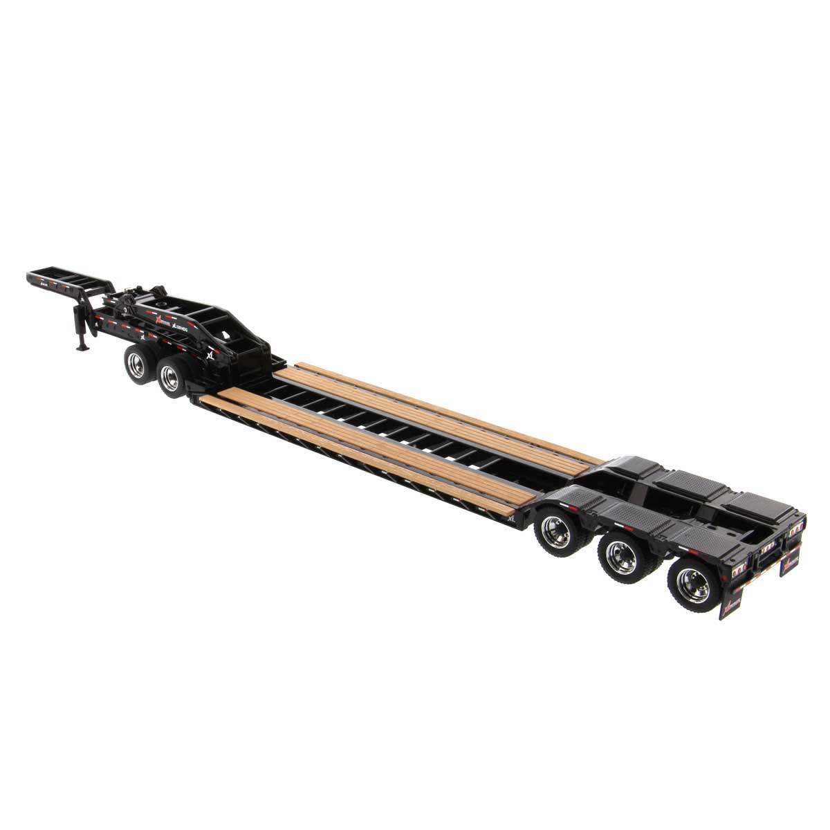 1/50 XL 120 Low-Profile HDG Lowboy Trailer (Outrigger Style) with 2 Boosters and Jeep - Image 4