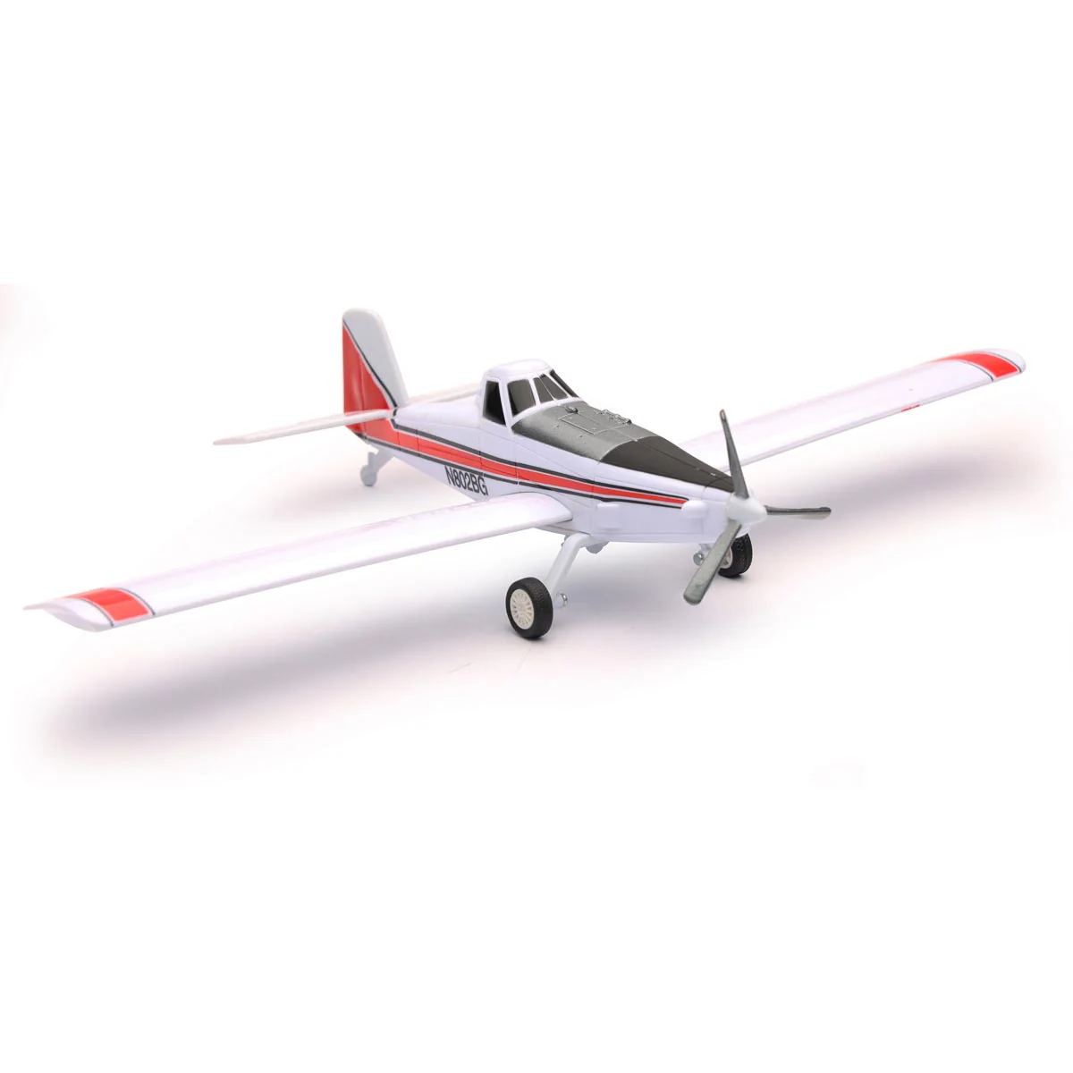 1/60 White Air Tractor AT-502B Ag Spray Airplane Crop Duster by New Ray, Outback Toys Exclusive - Image 2