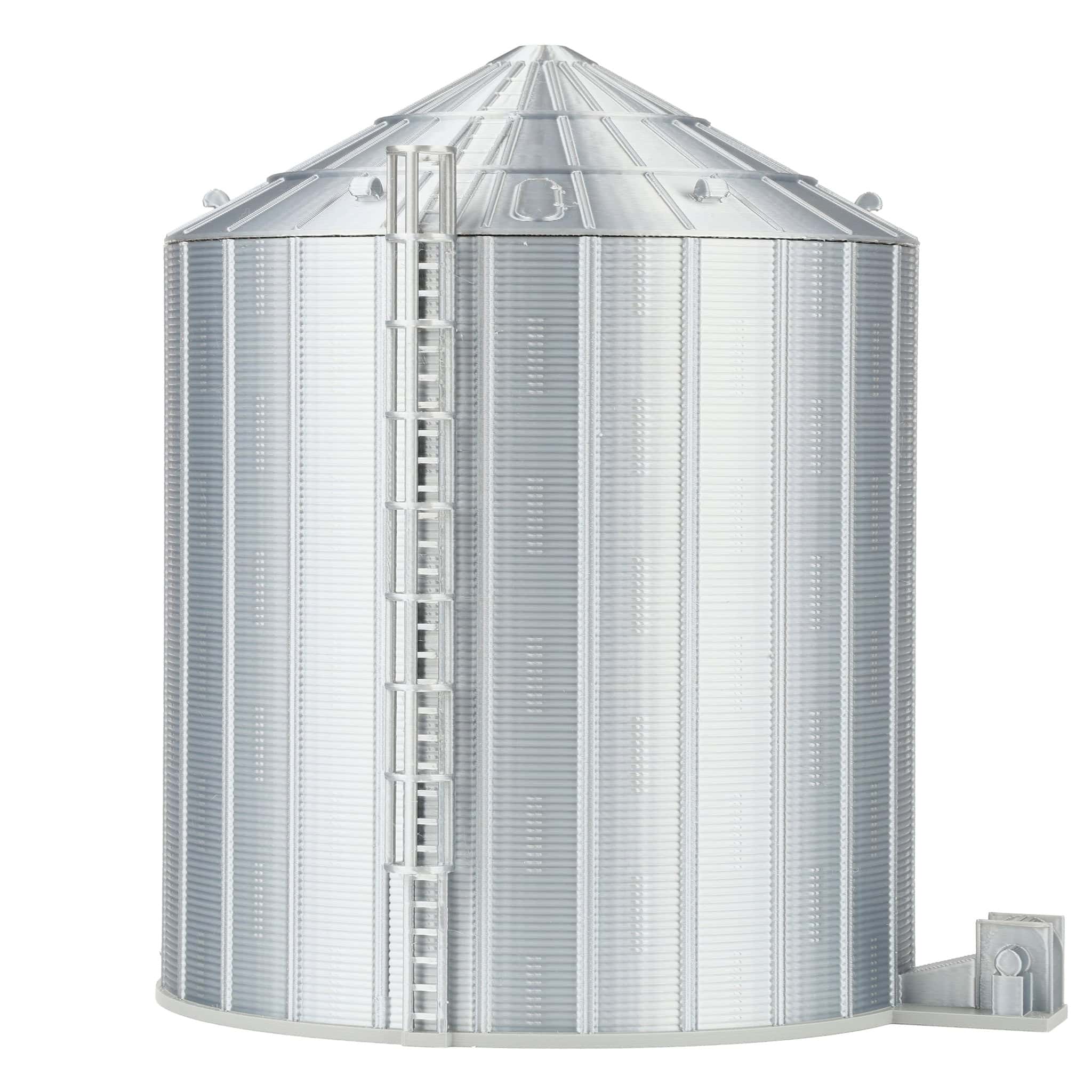 1/64 15-20K Bushel Grain Bin with Ladder & Centrifugal Fan by REVD Toys, 3D Printed