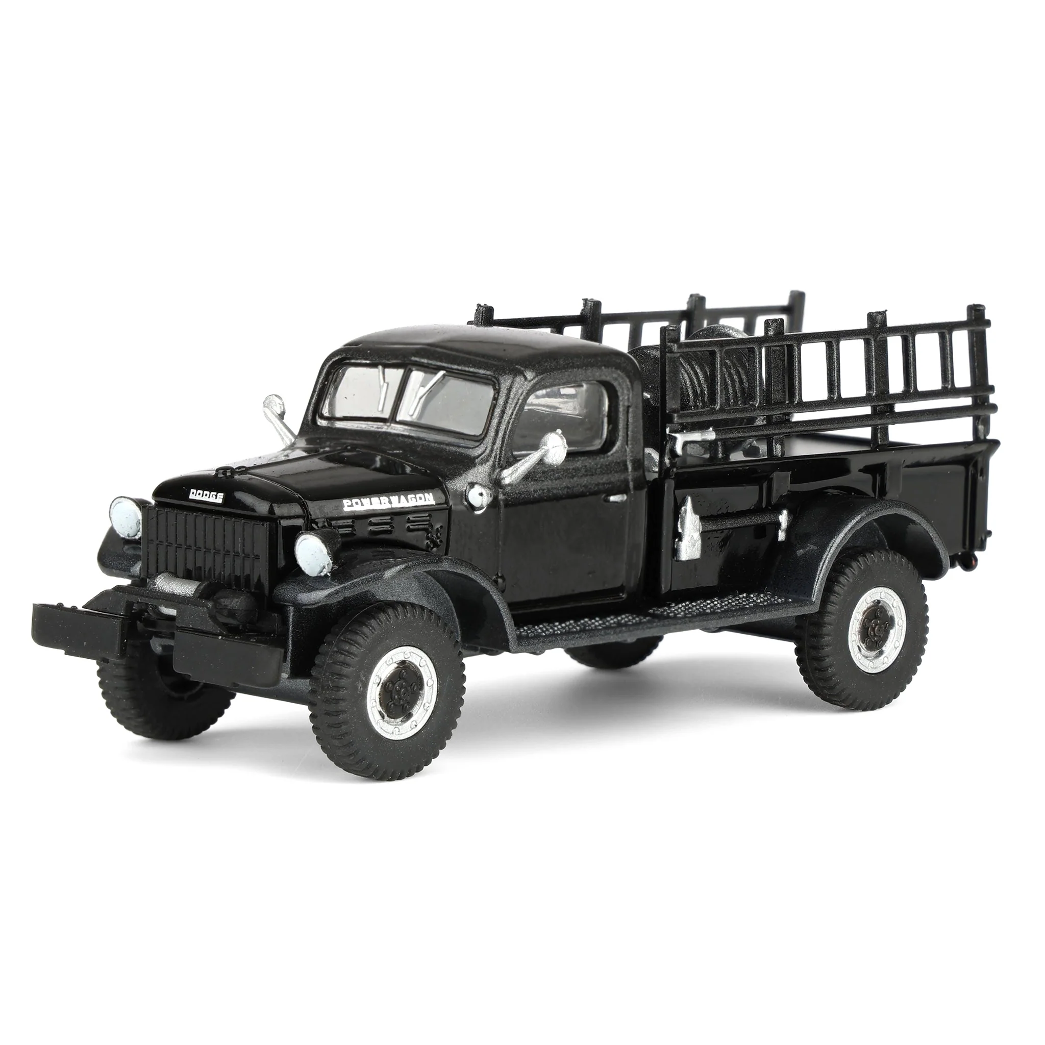 1/64 1946 Dodge Power Wagon Fire Truck, Black Bandit Series 30