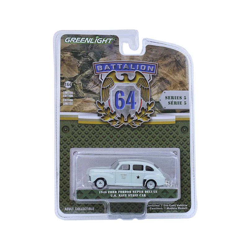 1/64 1946 Ford Fordor Super Deluxe, U.S. Navy Staff Car, Battalion 64 Series 5 - Image 8