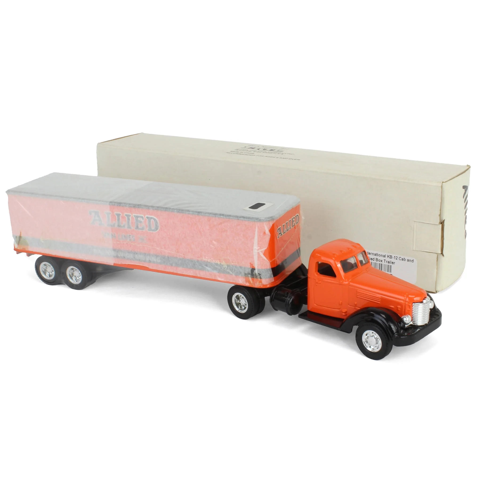 1/43 1947 International KB-12 Semi Truck with Box Trailer by ERTL, Allied Van Lines