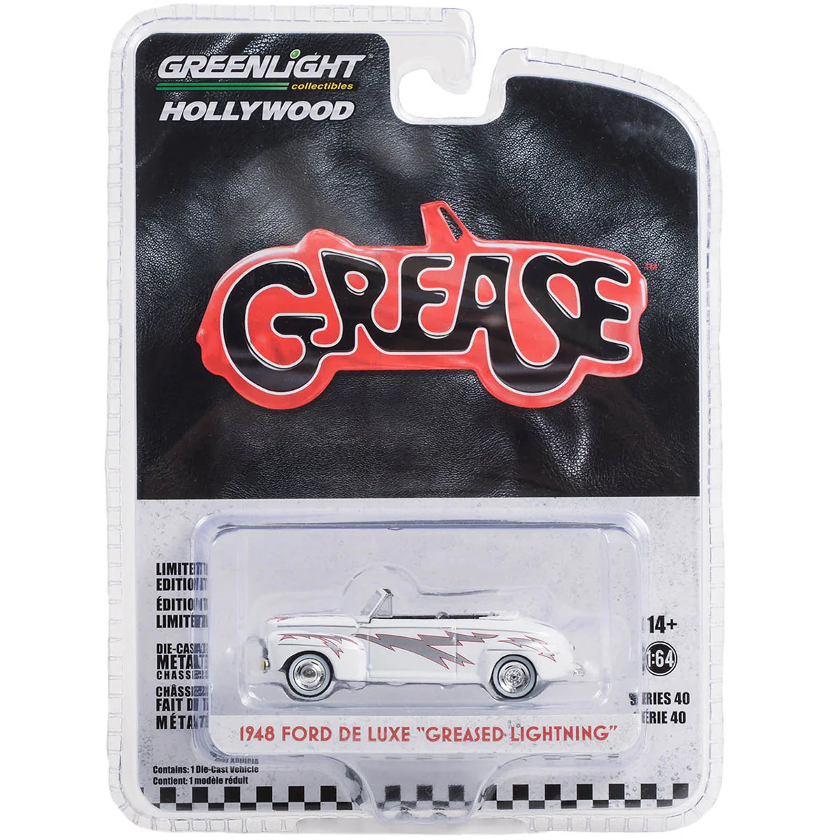 1/64 1948 Ford De Luxe Convertible Greased Lightnin', Grease (1978), Hollywood Series 40 - Image 3