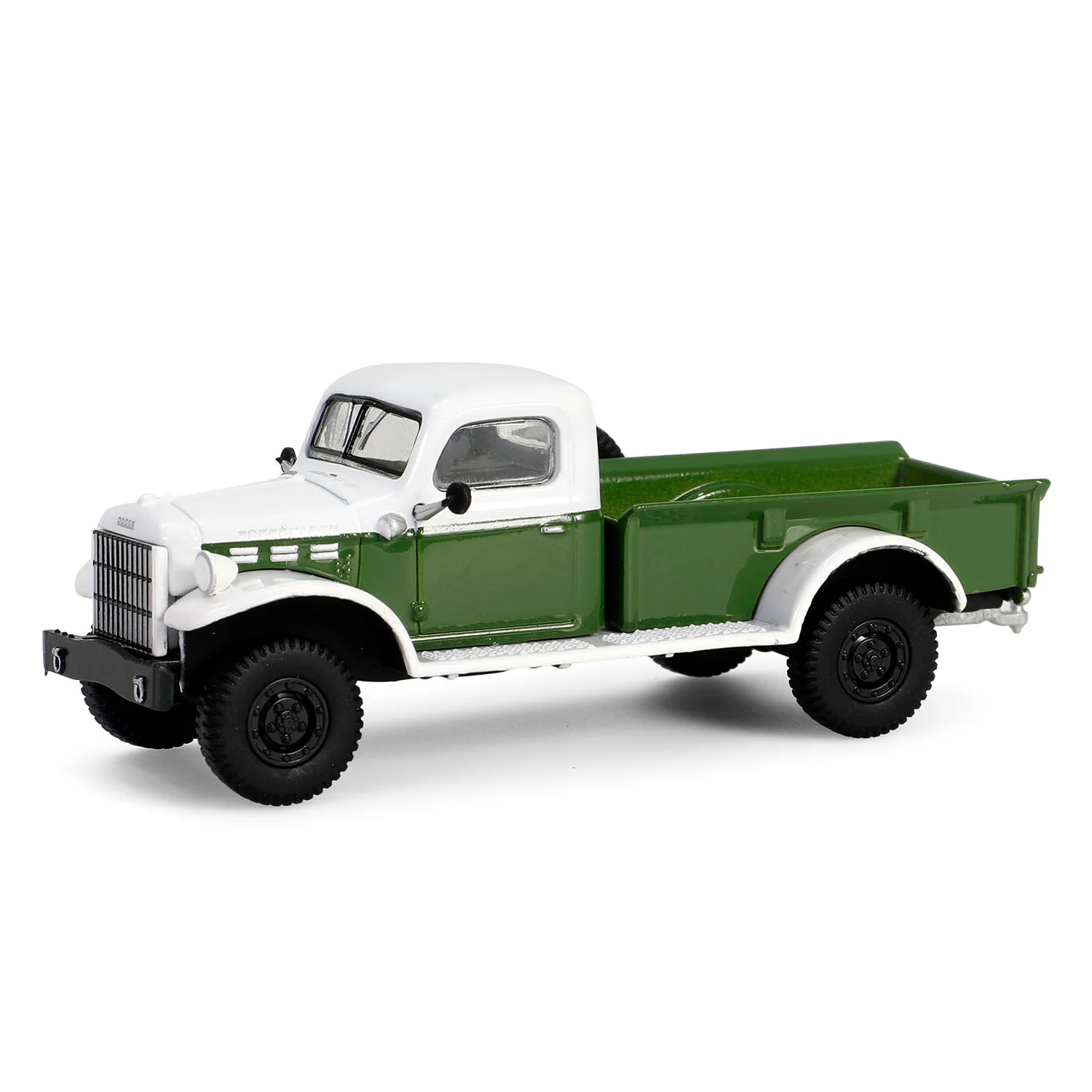 1/64 1950 Dodge Power Wagon with 1/4 Ton Cargo Trailer, Green & White, Hitch & Tow Series 32 - Image 5