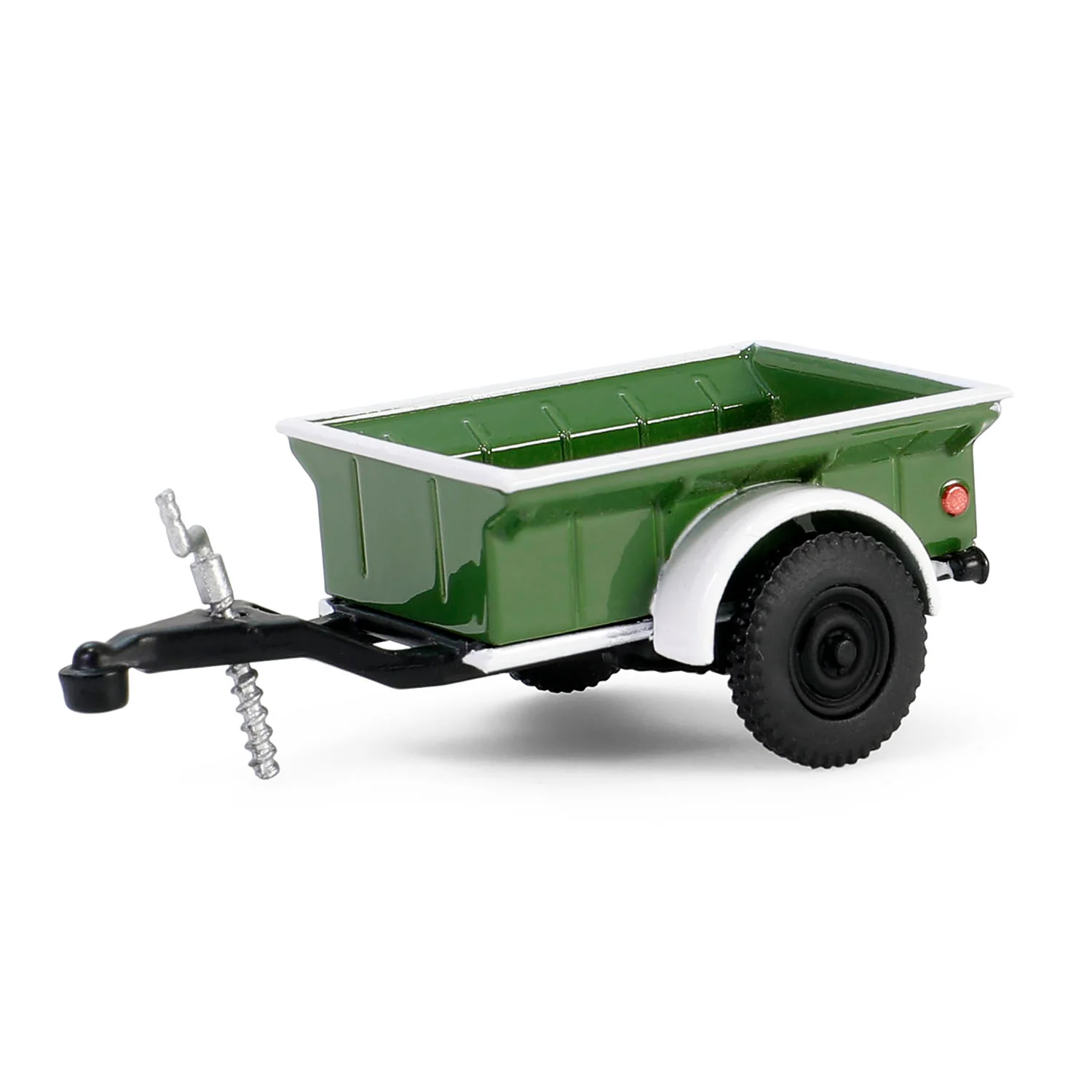 1/64 1950 Dodge Power Wagon with 1/4 Ton Cargo Trailer, Green & White, Hitch & Tow Series 32 - Image 7